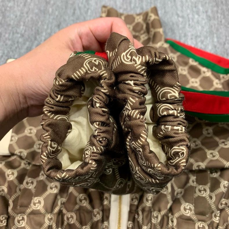 Gucci Gucci Brown full-print short coat 2501-Nextarrow Size US M / EU 48-50 / 2 - 9 Thumbnail