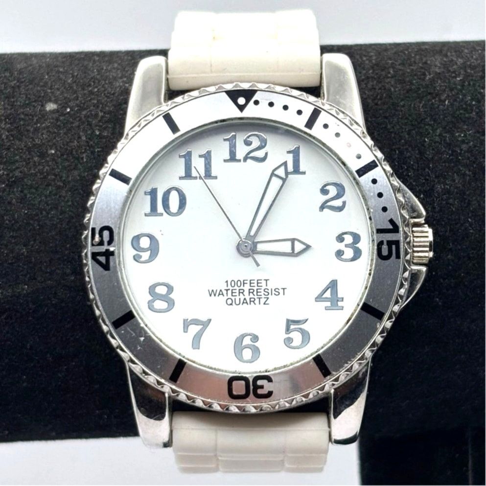 Other Silver & White Men's Watch Size ONE SIZE - 1 Thumbnail