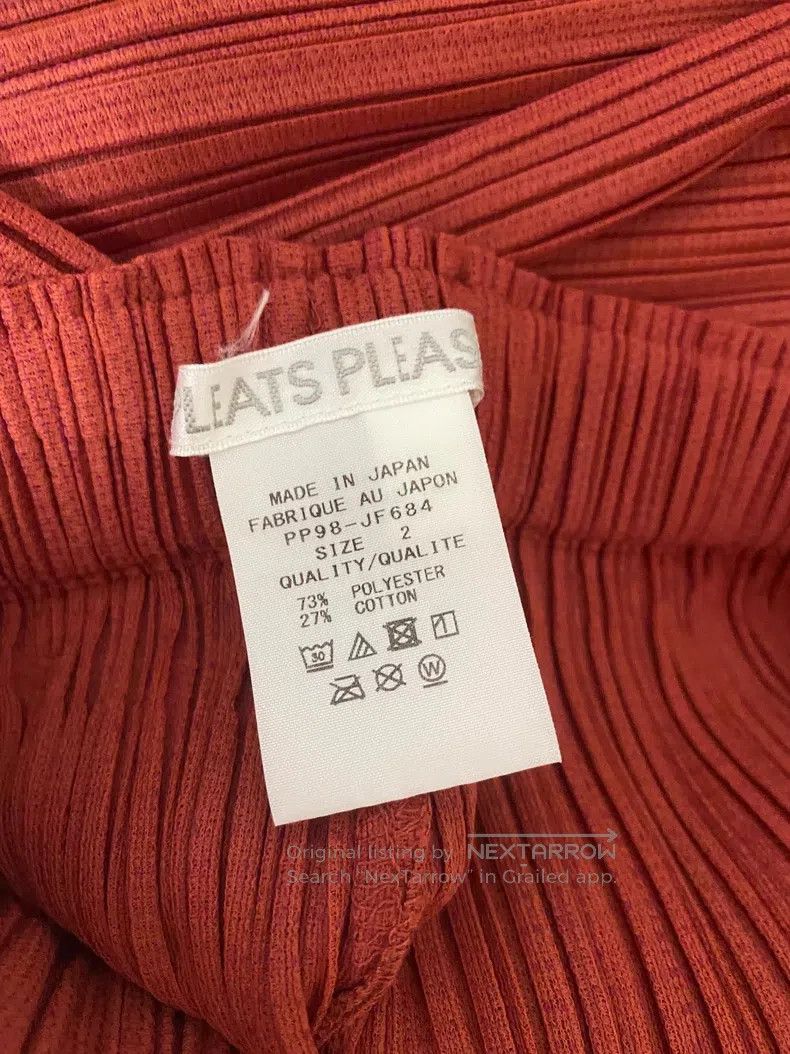 Issey Miyake Issey Miyake Red Pants Size 25" / US 0 / IT 36 - 2 Thumbnail