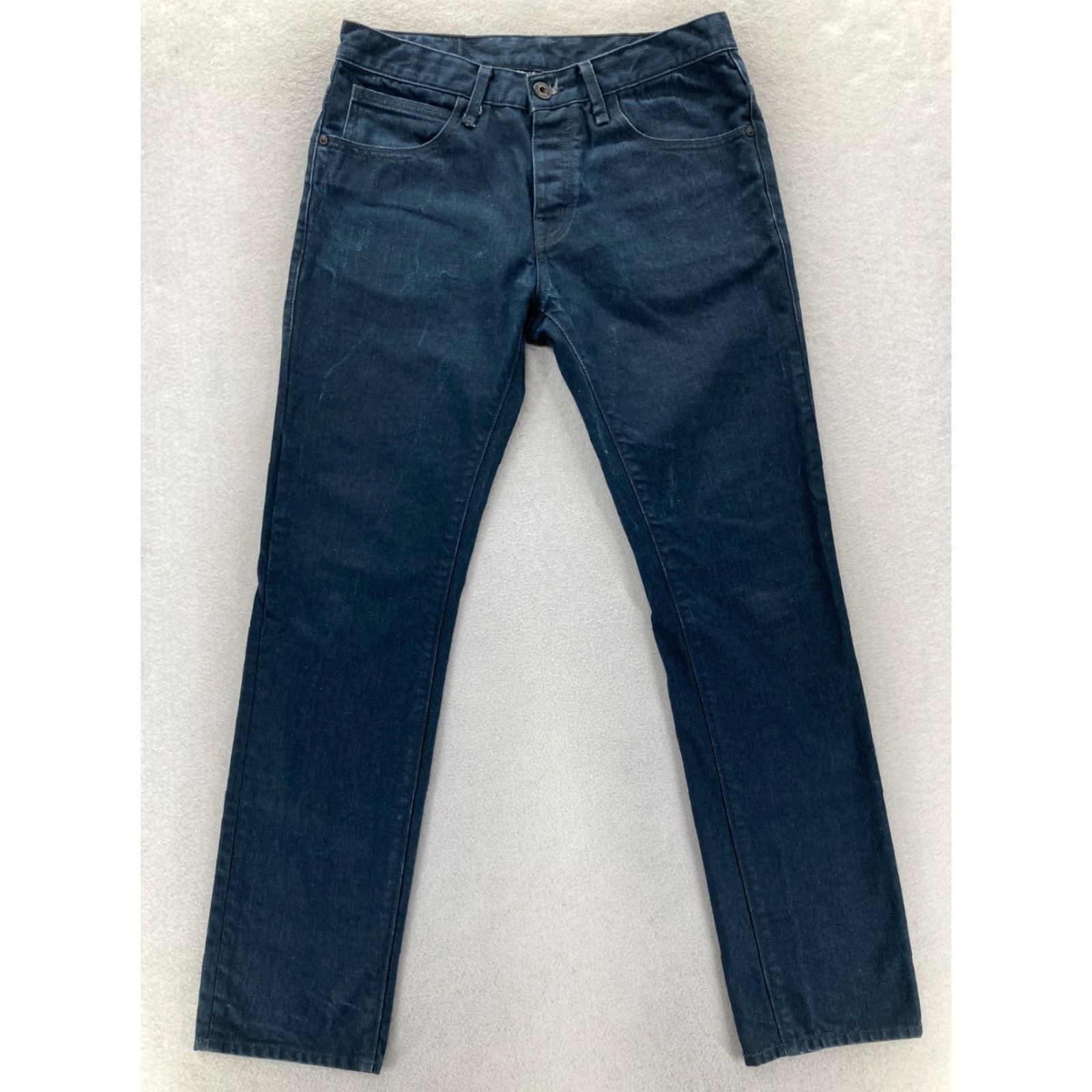 Ben Sherman Ben Sherman Brighton 63 Jeans Mens 32x32 Rampton Slim Straight Blue Denim Waxed Shirt Size US 32 / EU 48 - 2 Thumbnail