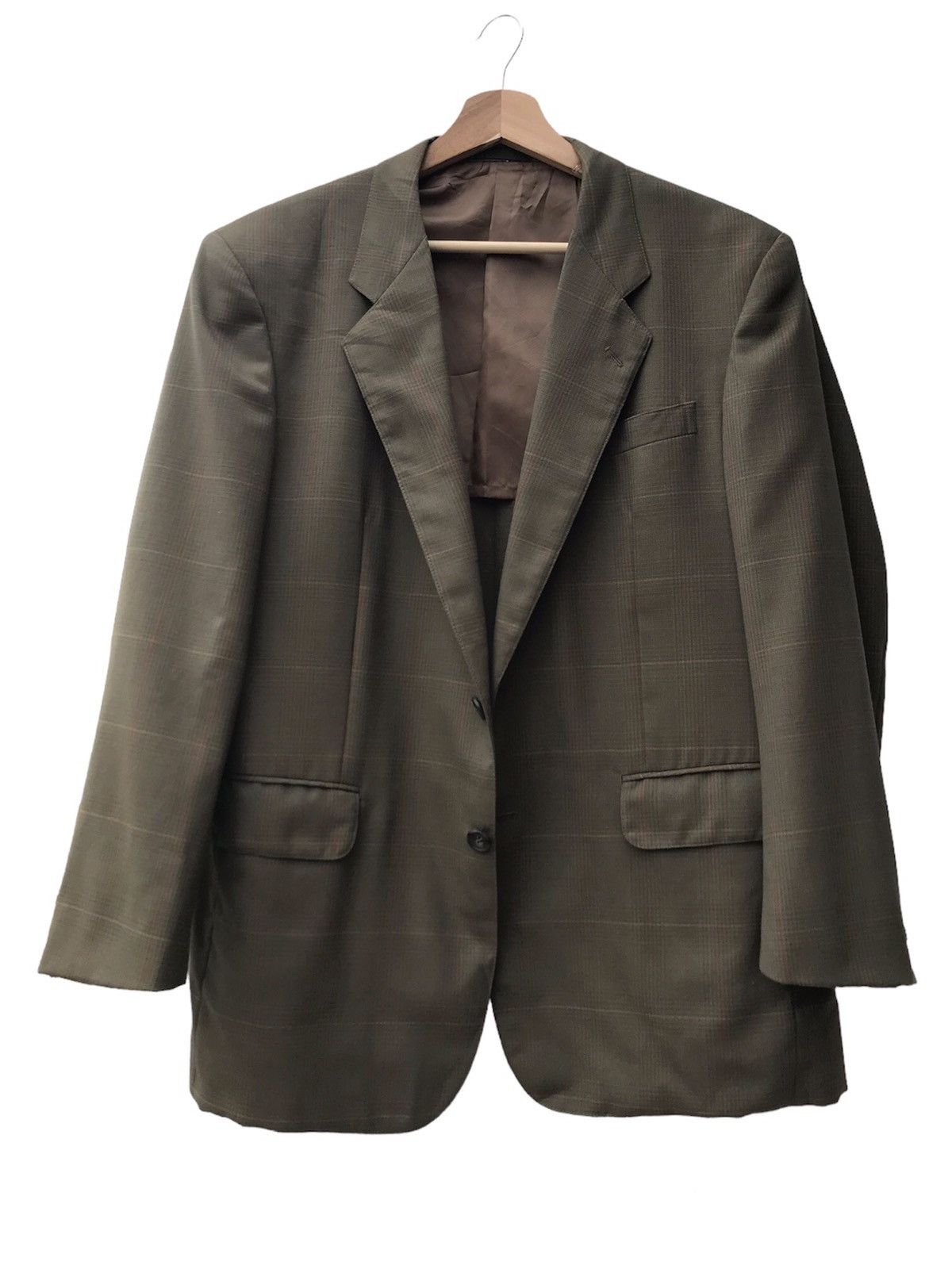 Hardy Amies × Vintage Vintage Hardy Amies Plaid Wool Blazer Size US S / EU 44-46 / 1 - 2 Thumbnail