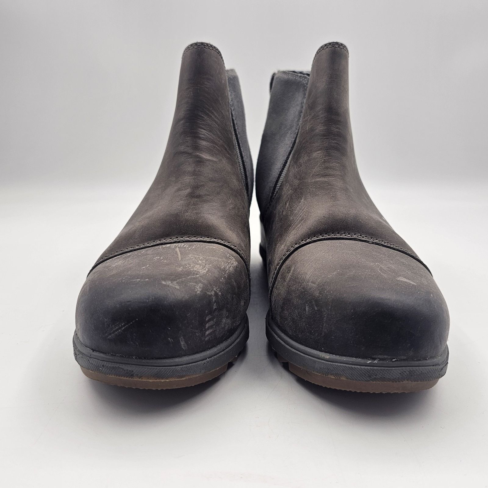 SOREL Sorel Evie Pull-On Waterproof Suede Leather Wedge Ankle Boot Size US 9 / IT 39 - 4 Thumbnail