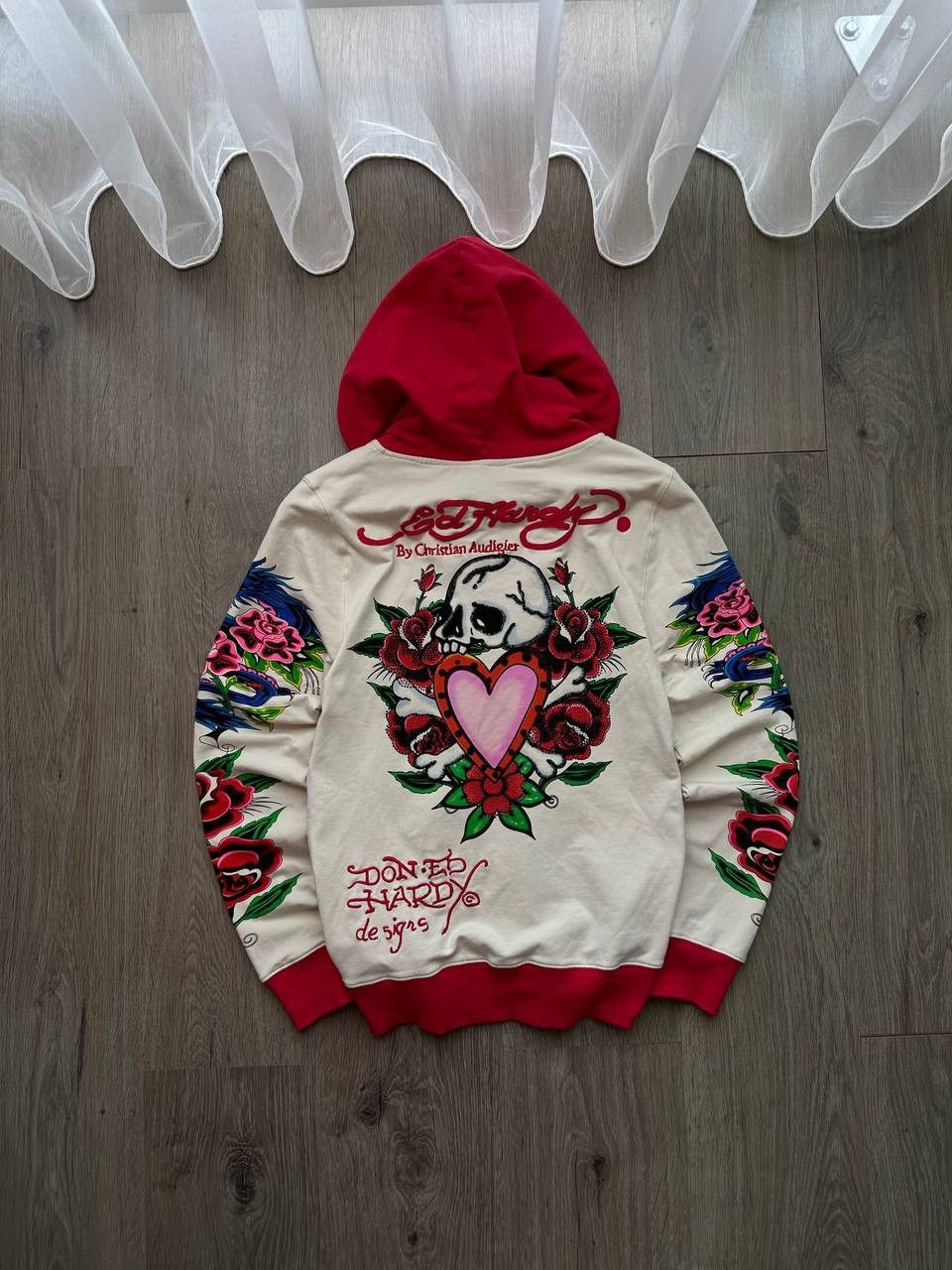 Christian Audigier × Ed Hardy × Vintage Vintage Ed Hardy Christian Audigier Hoodie Size M / US 6-8 / IT 42-44 - 10 Thumbnail