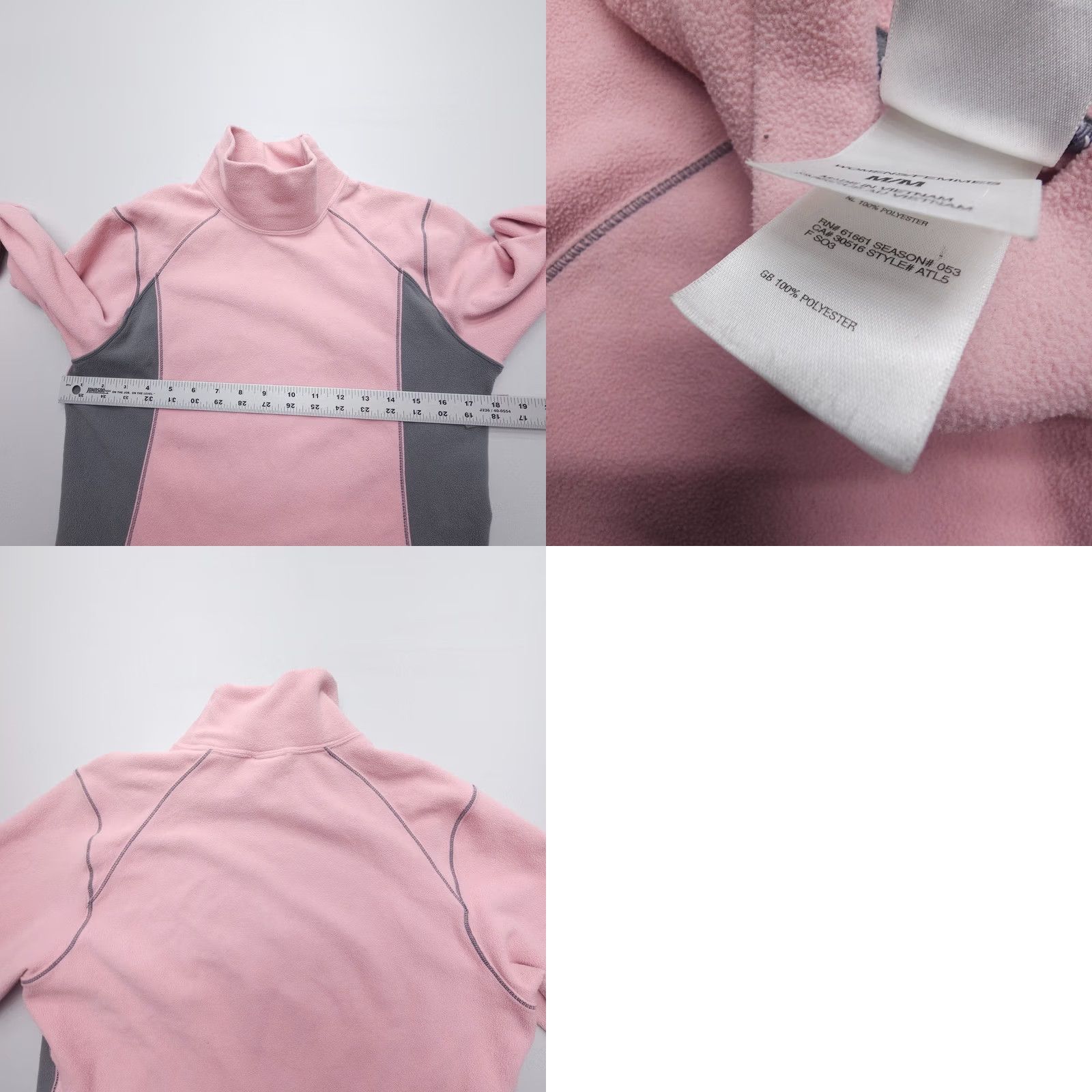 The North Face The North Face TKA Micro Fleece Long Sleeve Pullover Medium Pink Vtg Y2K Gorp Shirt Women's M Pink Colorblock Outdoor Hiking Running Casual Size M / US 6-8 / IT 42-44 - 8 Thumbnail