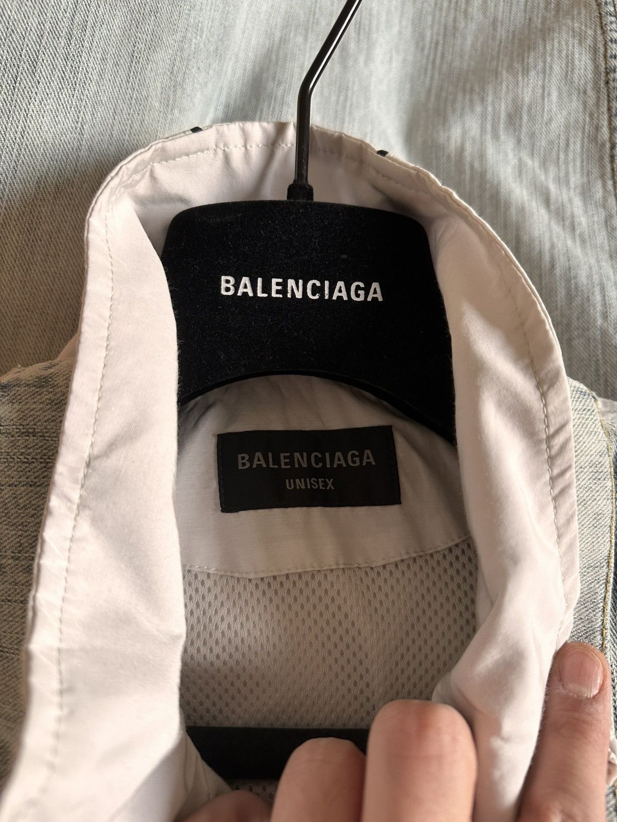 Balenciaga FW24 Denim Tracksuit jacket Size US L / EU 52-54 / 3 - 8 Thumbnail