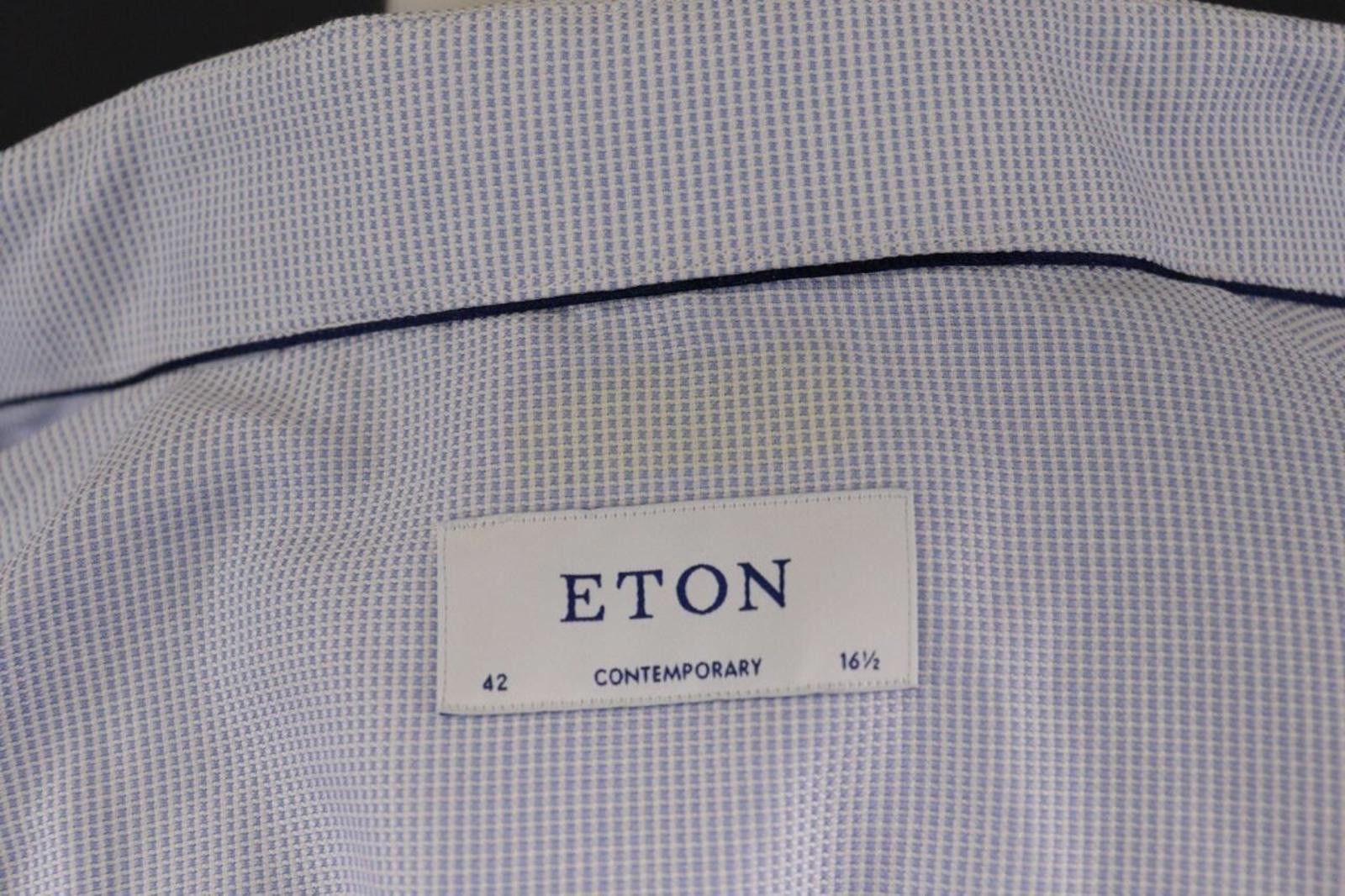 Eton Eton Contemporary Luxury Blue Button Down Shirt Size 42 / 16 Size US M / EU 48-50 / 2 - 8 Thumbnail
