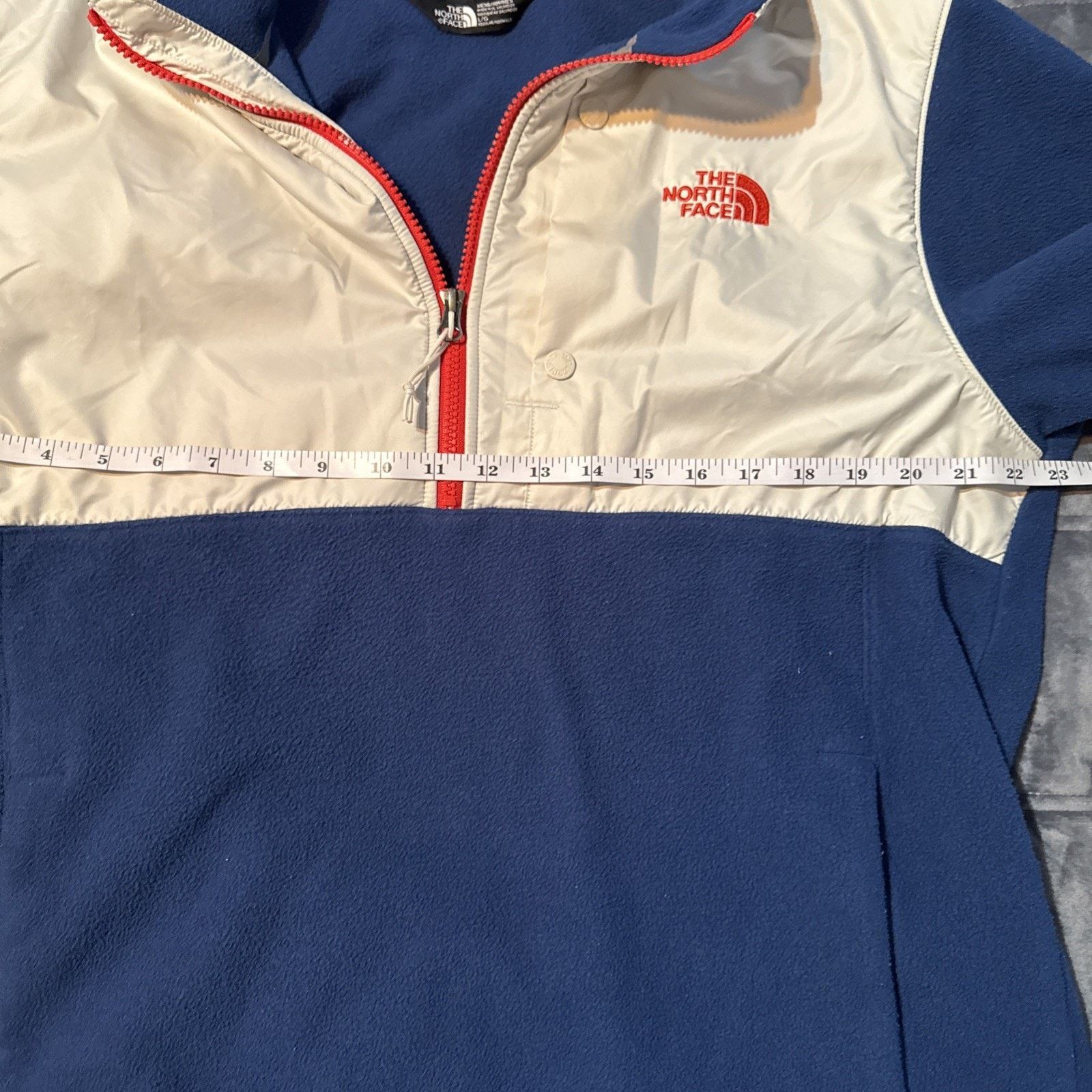 The North Face North Face Blue 1/2 Zip Pullover Fleece Sz L Preppy Gorpcore Size US L / EU 52-54 / 3 - 5 Thumbnail