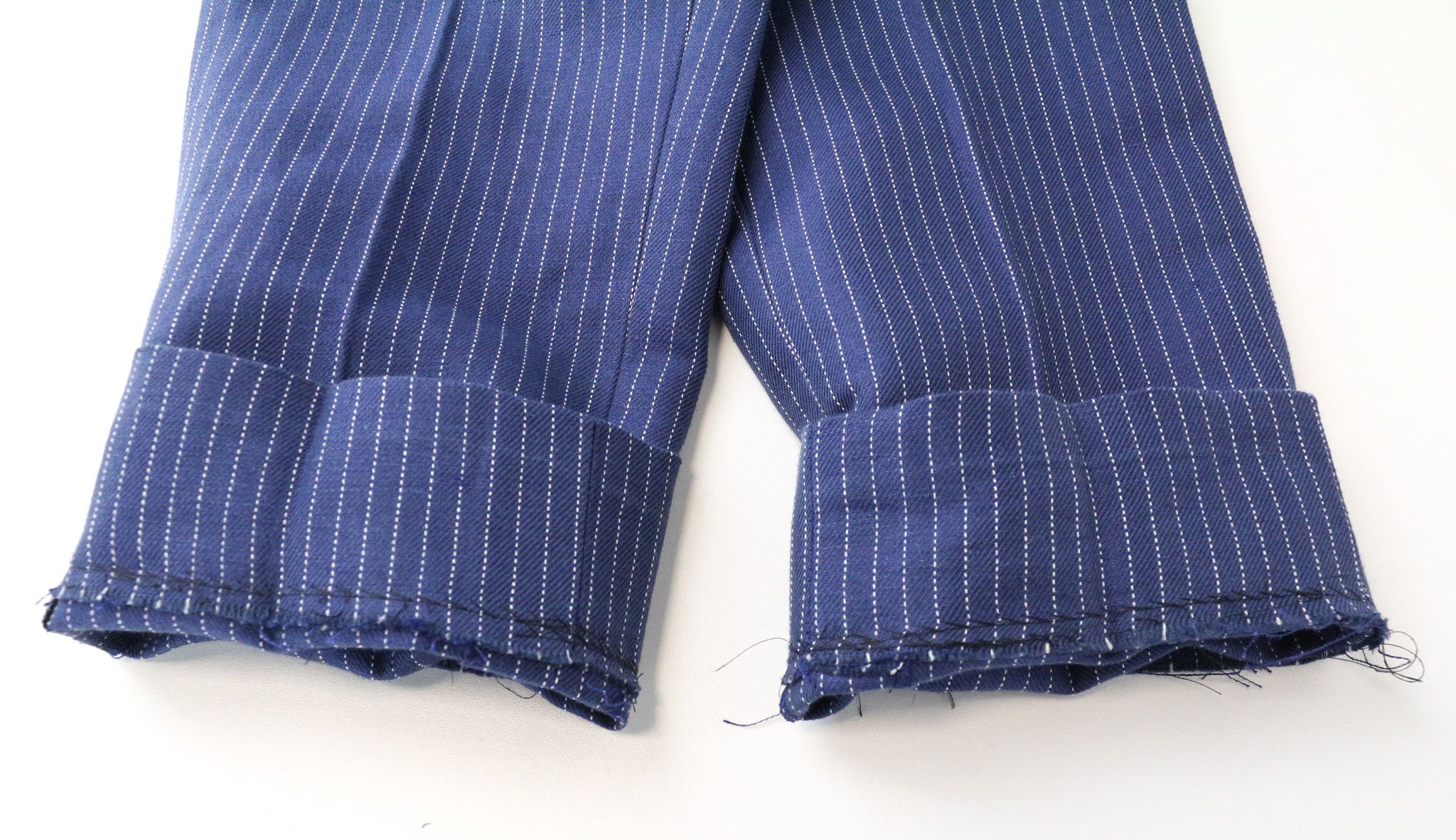 Suitsupply BRENTWOOD UK38R Blue Linen Blend Pleated Trousers 74730 Size 38R - 9 Thumbnail
