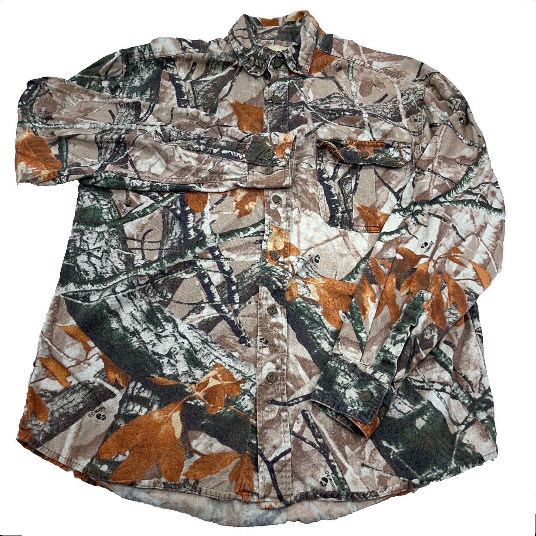 Denime Outfitters Ridge Button-Up Shirt Men M Denim Camouflage Brown Vintage? No, Small Business Casual Workwear 3D Camo VTG Y2K Size US M / EU 48-50 / 2 - 2 Thumbnail