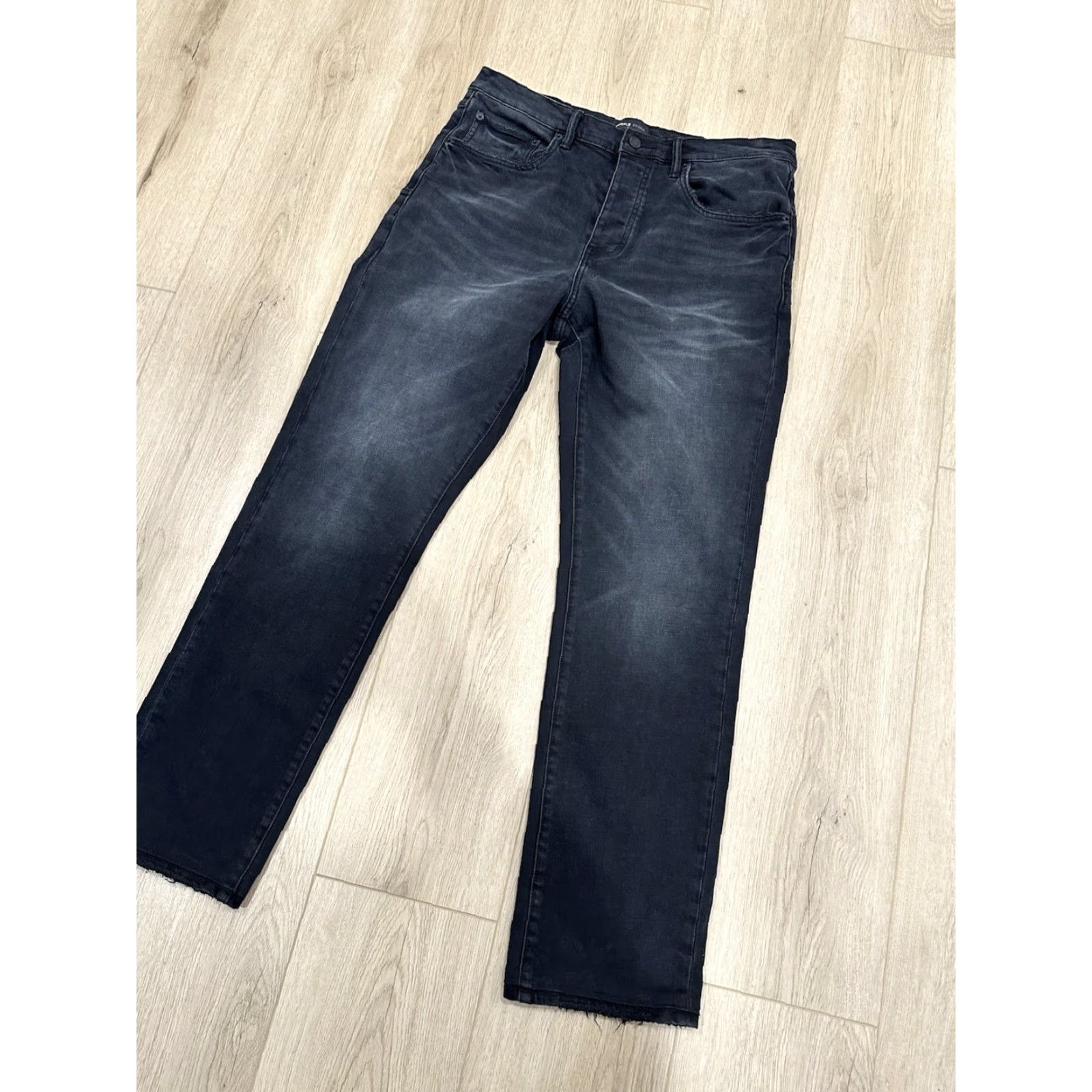 J Brand Purple Brand Jeans Shirt Slim Straight Mid Rise Black 34x30 Mens Jeans Pants Size US 34 / EU 50 - 2 Thumbnail