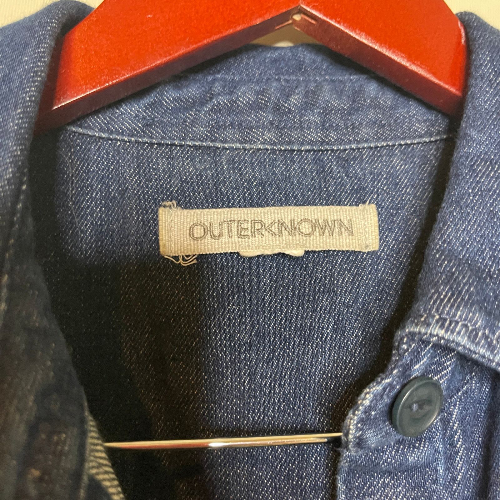 Outerknown OUTERKNOWN Indigo Blue Denim Jumpsuit Womens XS Size 24" / US 00 / IT 34 - 5 Thumbnail