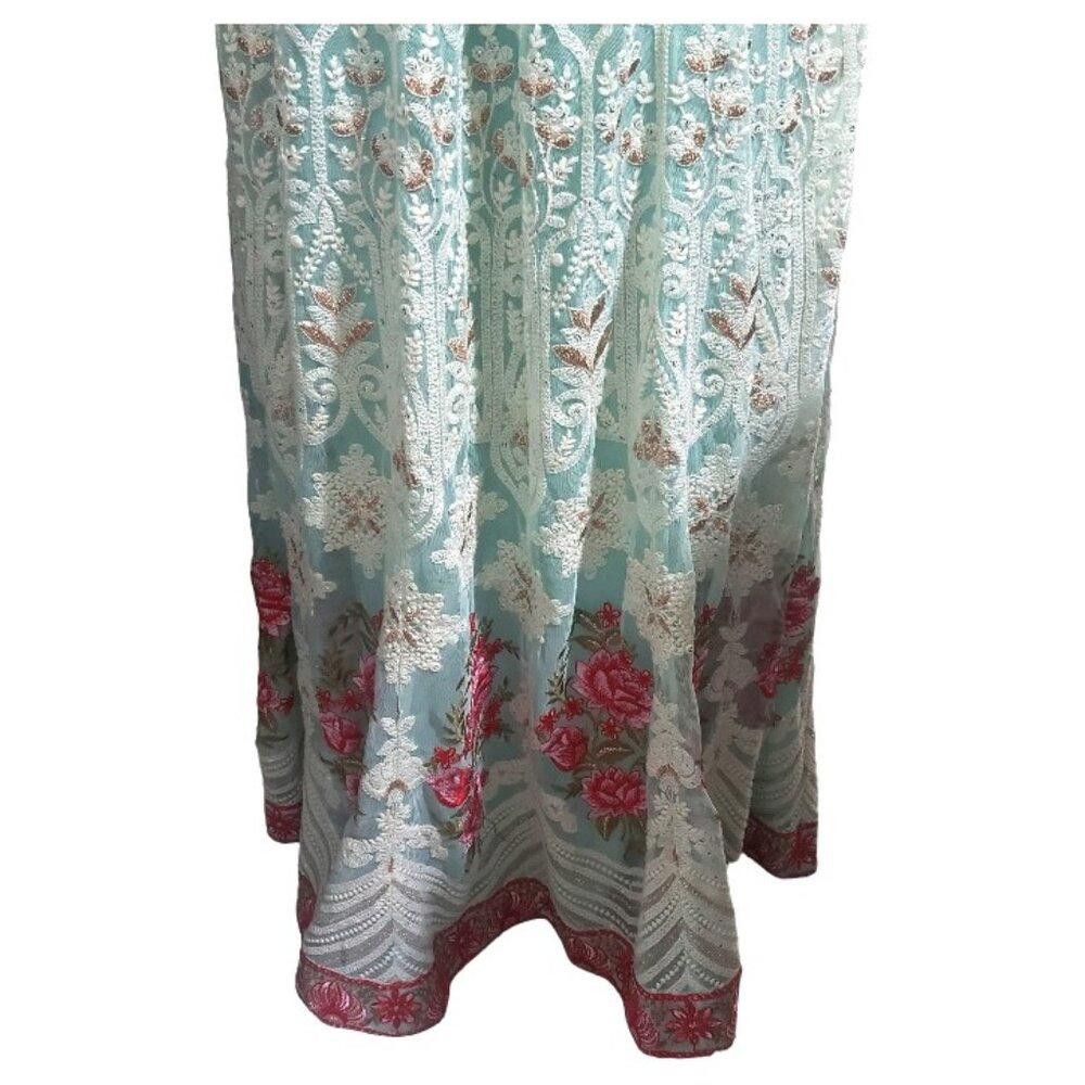 Designer CT1745 Soft Surroundings Analisa Lace & Embroidery Skirt M Size 32" / US 10 / IT 46 - 3 Thumbnail