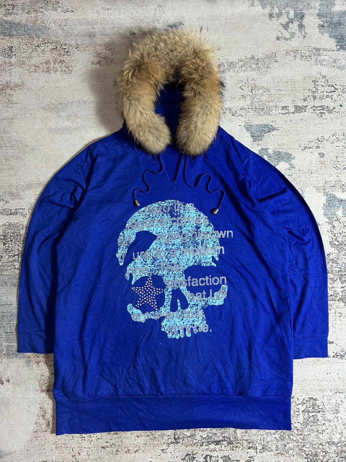 If Six Was Nine JapanPoem Skull LGB IfSixWasNine Style Faux Fur Zip Hoodie Size US L / EU 52-54 / 3 - 1 Thumbnail
