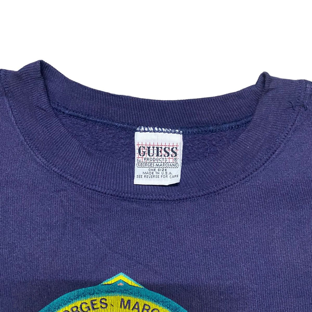 Guess Vintage 90s Georges Marciano Sweatshirt Size US L / EU 52-54 / 3 - 3 Thumbnail