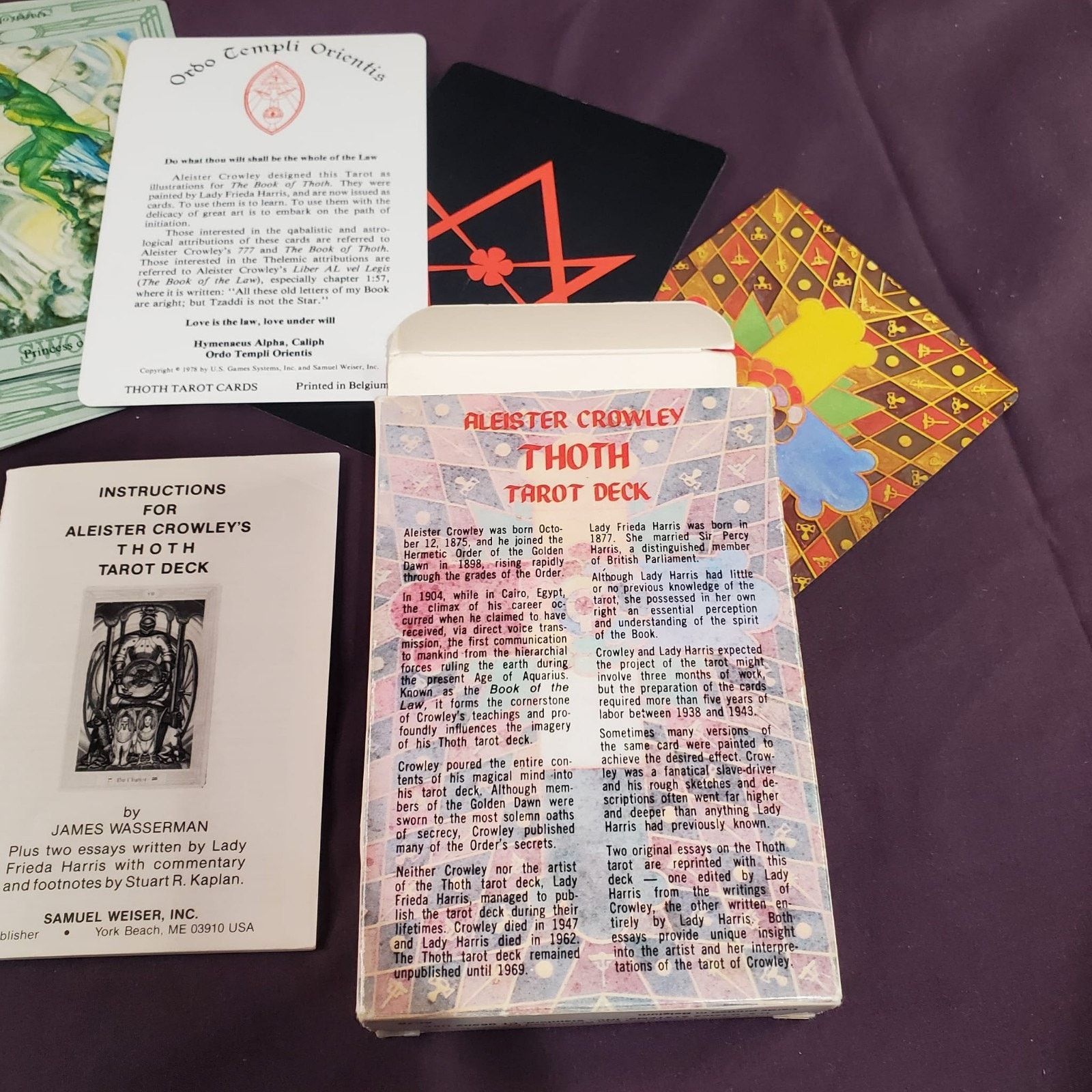 Other Aleister Crowley Thoth Tarot Deck Complete Belgium VTG Size ONE SIZE - 5 Thumbnail