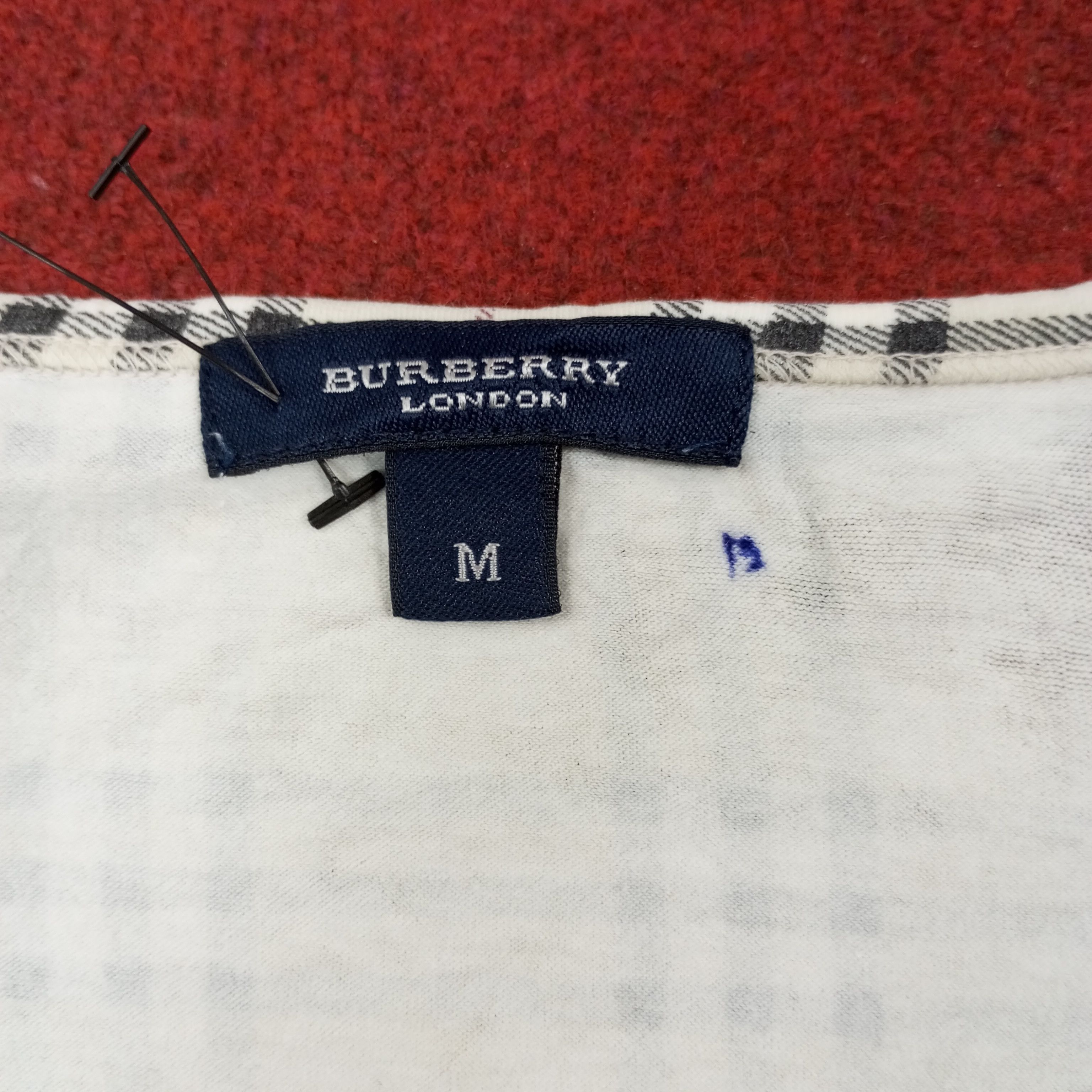 Burberry × Vintage Burberry London Nova Check Design Tshirt c219n33 Size S / US 4 / IT 40 - 3 Thumbnail