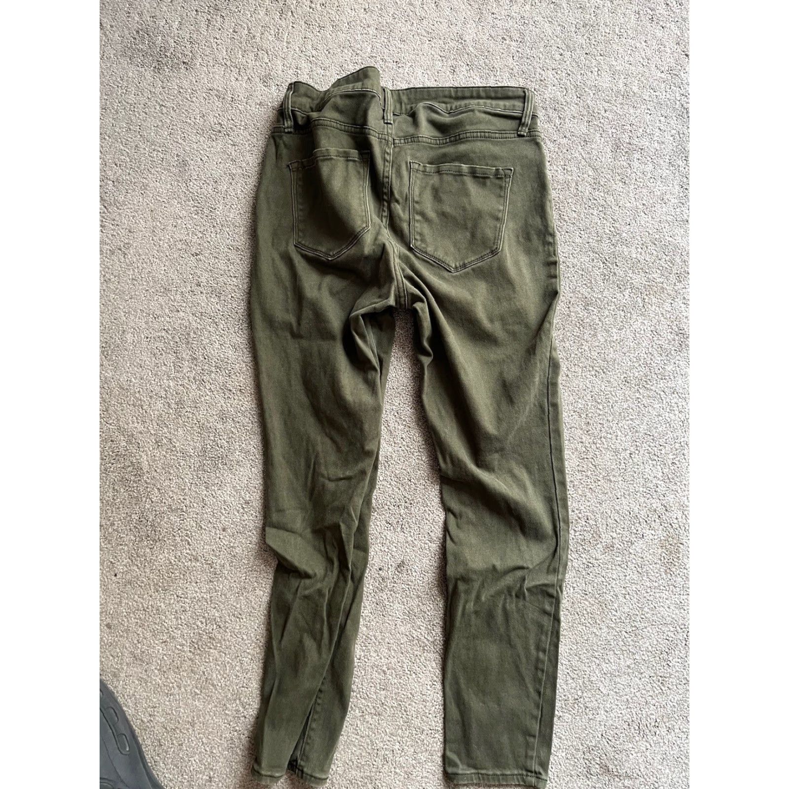 Old Navy Old Navy Jeans Womens Size 8P Mid Rise Rockstar Skinny Green Denim Cotton Spandex Slim Petites 26.5 in Inseam Jeans Size 30" / US 8 / IT 44 - 3 Thumbnail