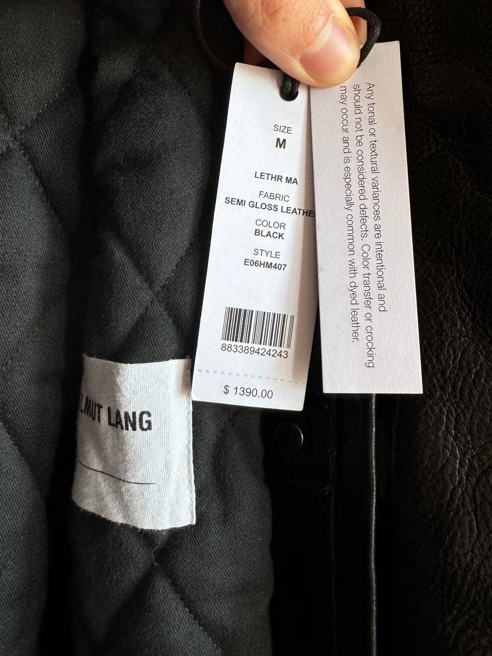 Helmut Lang Hybrid leather Bomber jacket Size US M / EU 48-50 / 2 - 8 Thumbnail