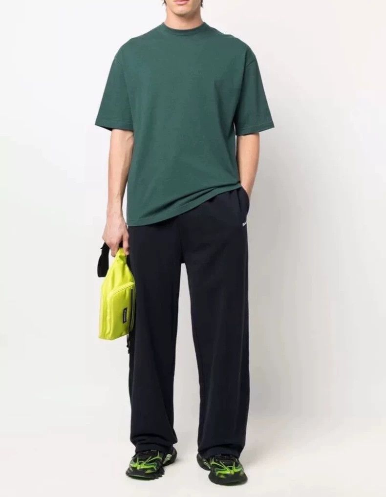 Balenciaga Balenciaga Black Logo Embroidered Pants L - dmc Size US 32 / EU 48 - 1 Thumbnail