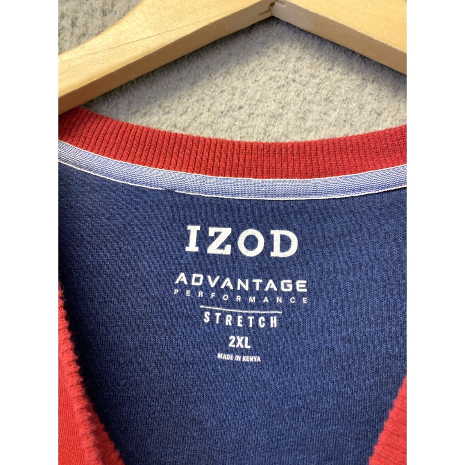 Izod IZOD Sweatshirt Mens XXL Colorblock Red Blue Crew Neck Fleece Pullover /0648 Size US XXL / EU 58 / 5 - 3 Thumbnail