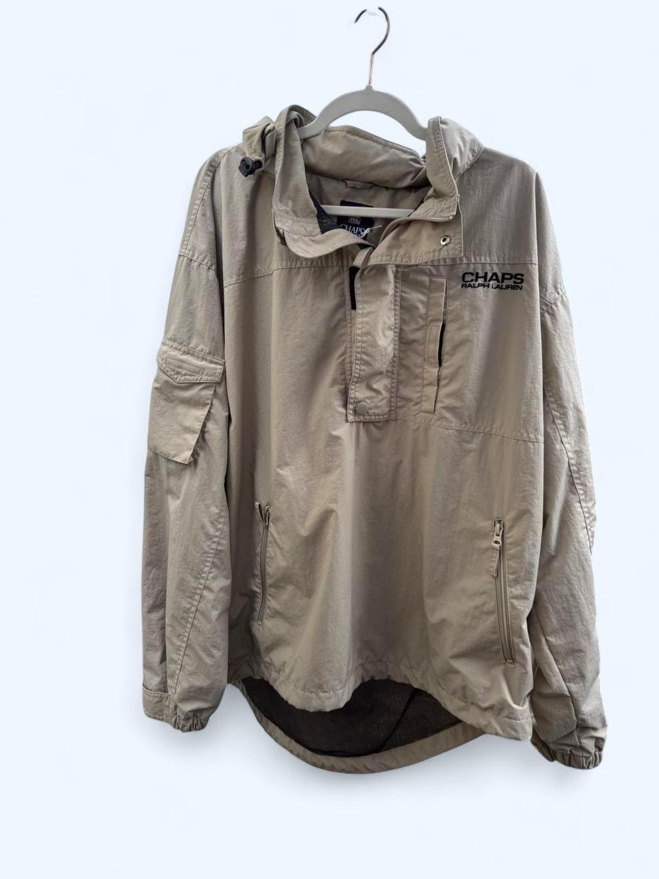 Chaps Ralph Lauren Vintage 90’s Ralph Lauren Chaps tan windbreaker jacket Size US XL / EU 56 / 4 - 1 Thumbnail