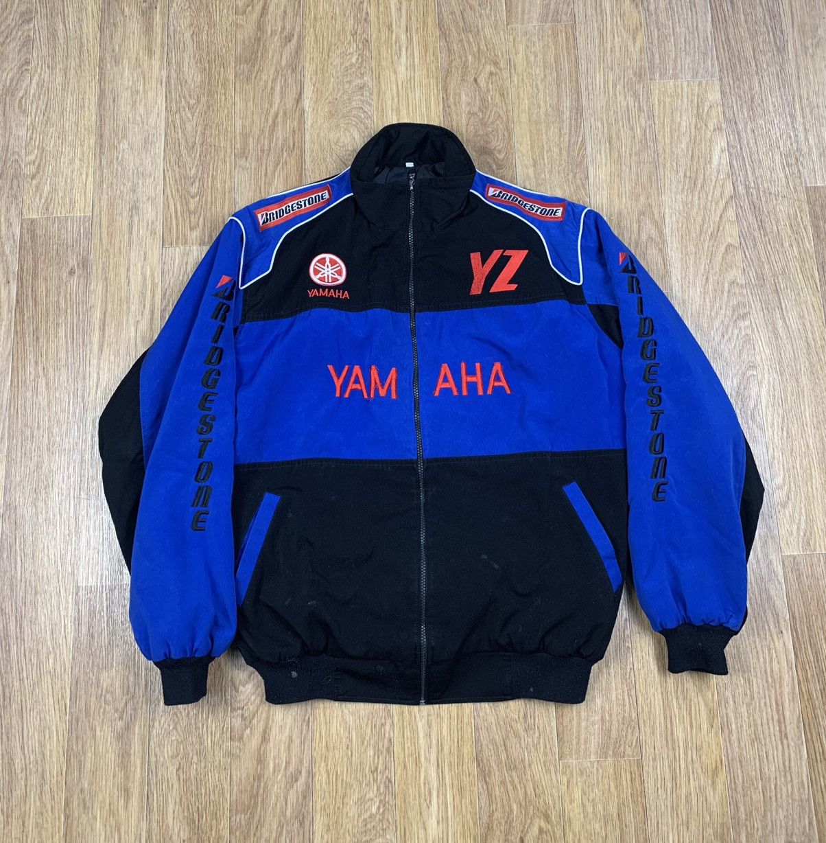 Vintage Yamaha Vintage Racing Bomber Jacket Embroidered Logo Size US M / EU 48-50 / 2 - 2 Thumbnail
