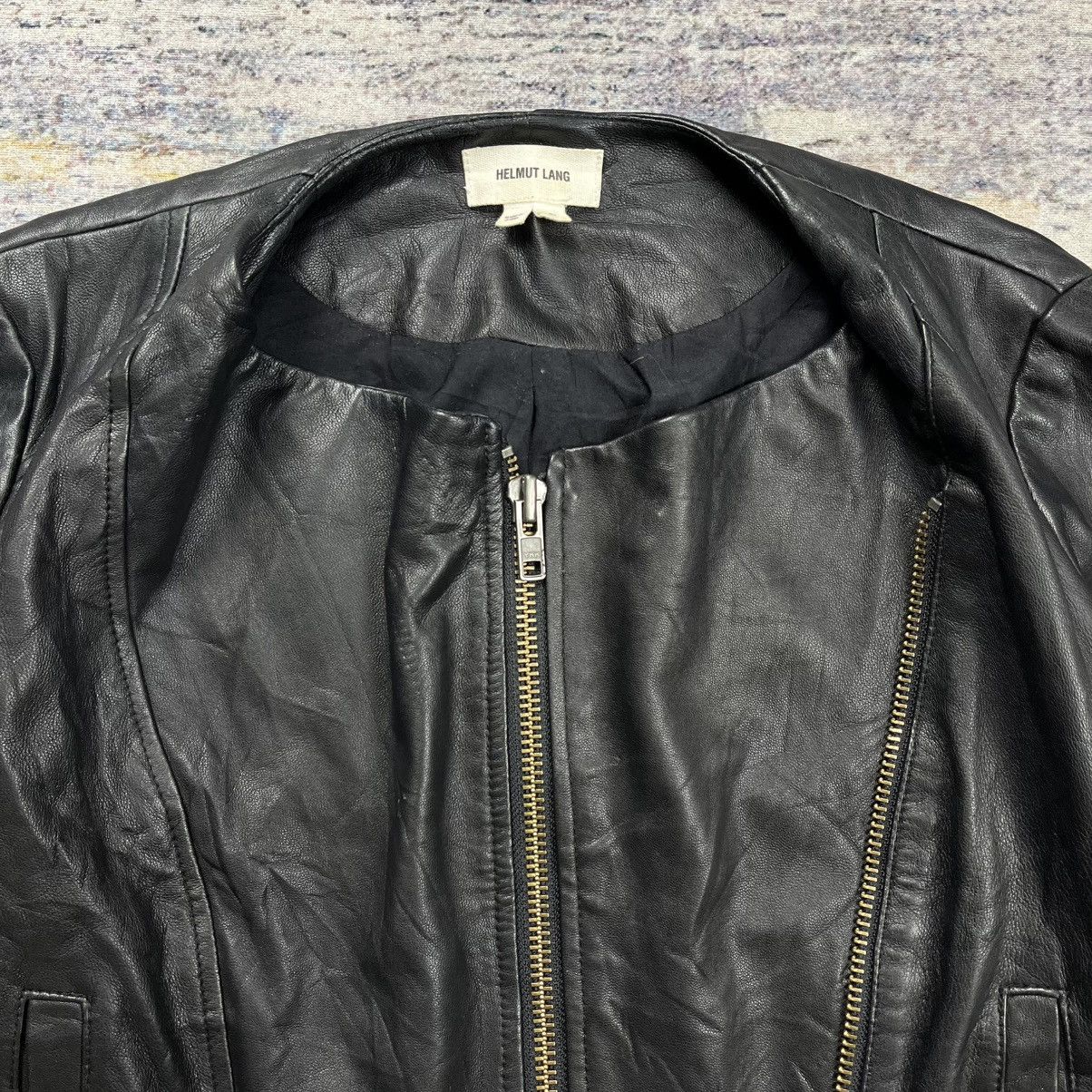 Helmut Lang Helmut Lang cropped asymmetrical multi zipper leather jacket Size S / US 4 / IT 40 - 7 Thumbnail