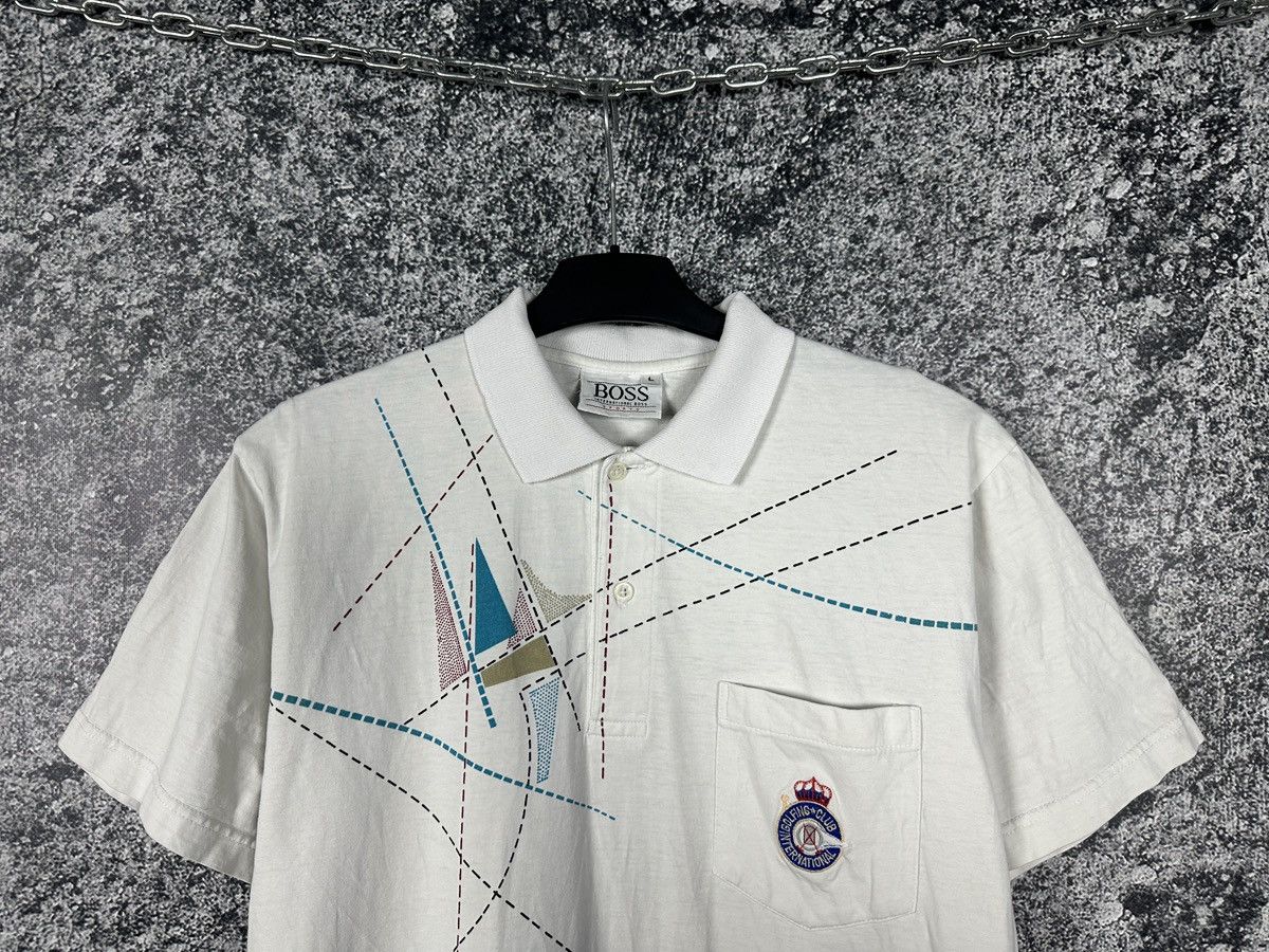 Hugo Boss BOSS Hugo Boss International Golfing Club Vintage Polo Shirt Size US L / EU 52-54 / 3 - 2 Thumbnail