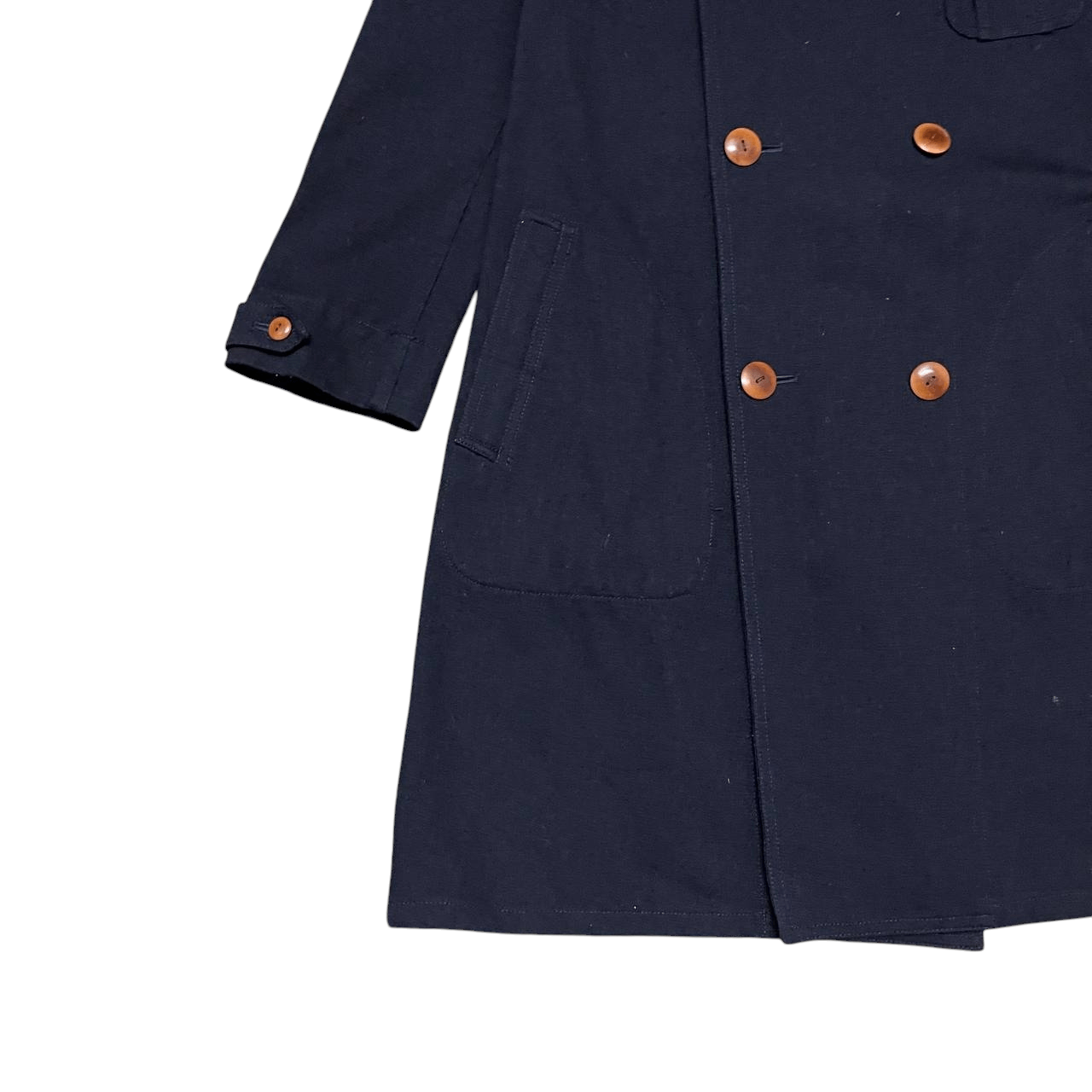 Beams Japan Vintage Beams Boy Wool Long Coat Double Breast Size US S / EU 44-46 / 1 - 3 Thumbnail