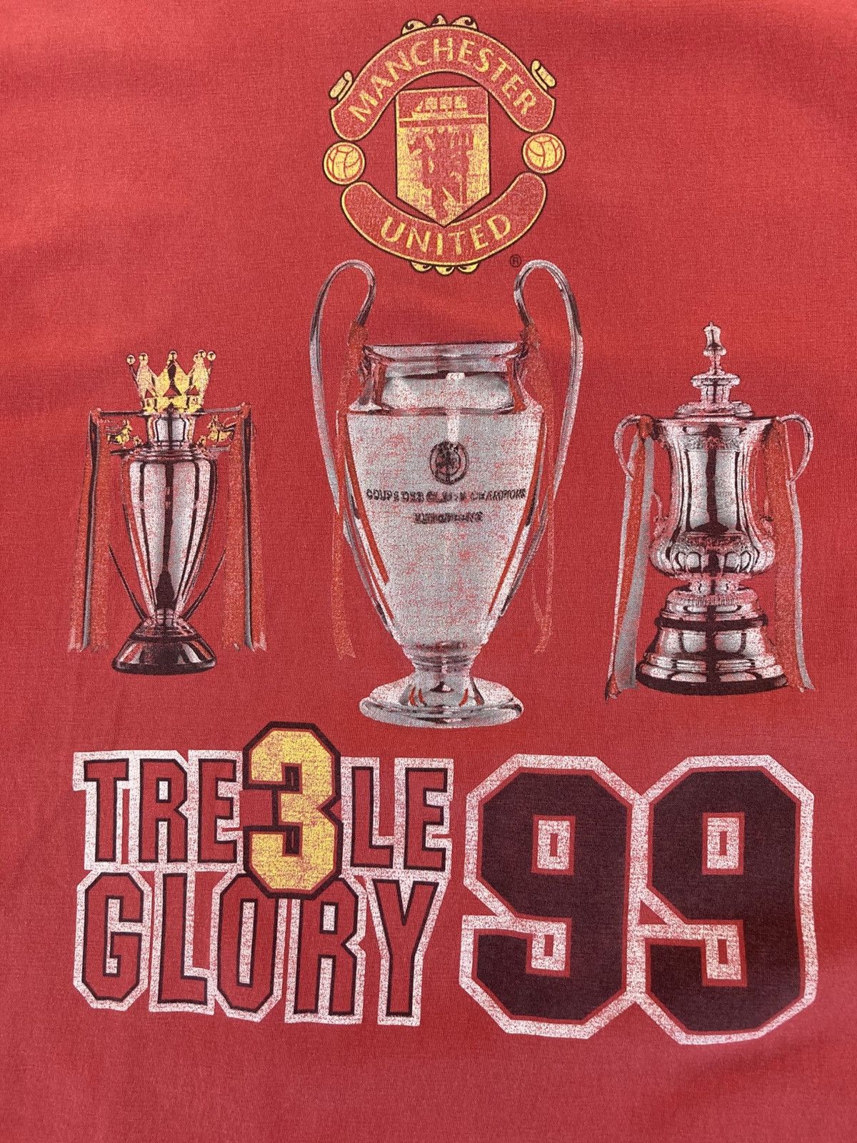 Vintage 1999 Manchester United "Treble Glory 99" Size US L / EU 52-54 / 3 - 5 Thumbnail