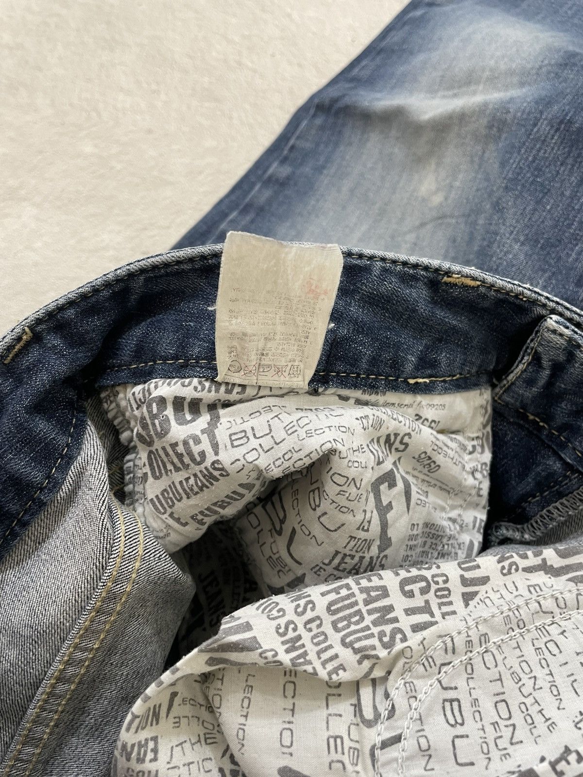 Japanese Brand 00s Fubu Embroidered Denim Japan Stonewash Y2K Size US 31 - 7 Thumbnail