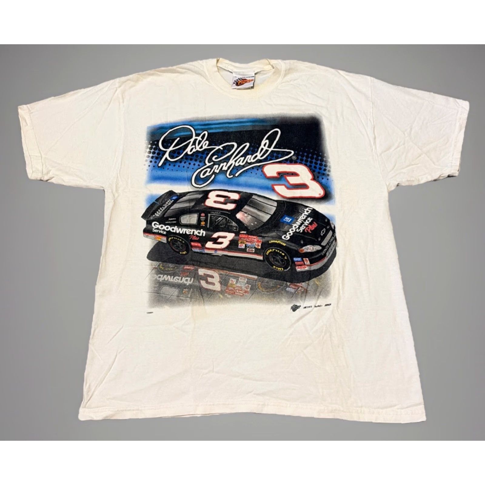 NASCAR VINTAGE 90s Dale Earnhardt Goodwrench NASCAR White XL T-Shirt Mens Regular Size XL White 90s NASCAR Shirt Winners Circle Size US XL / EU 56 / 4 - 2 Thumbnail