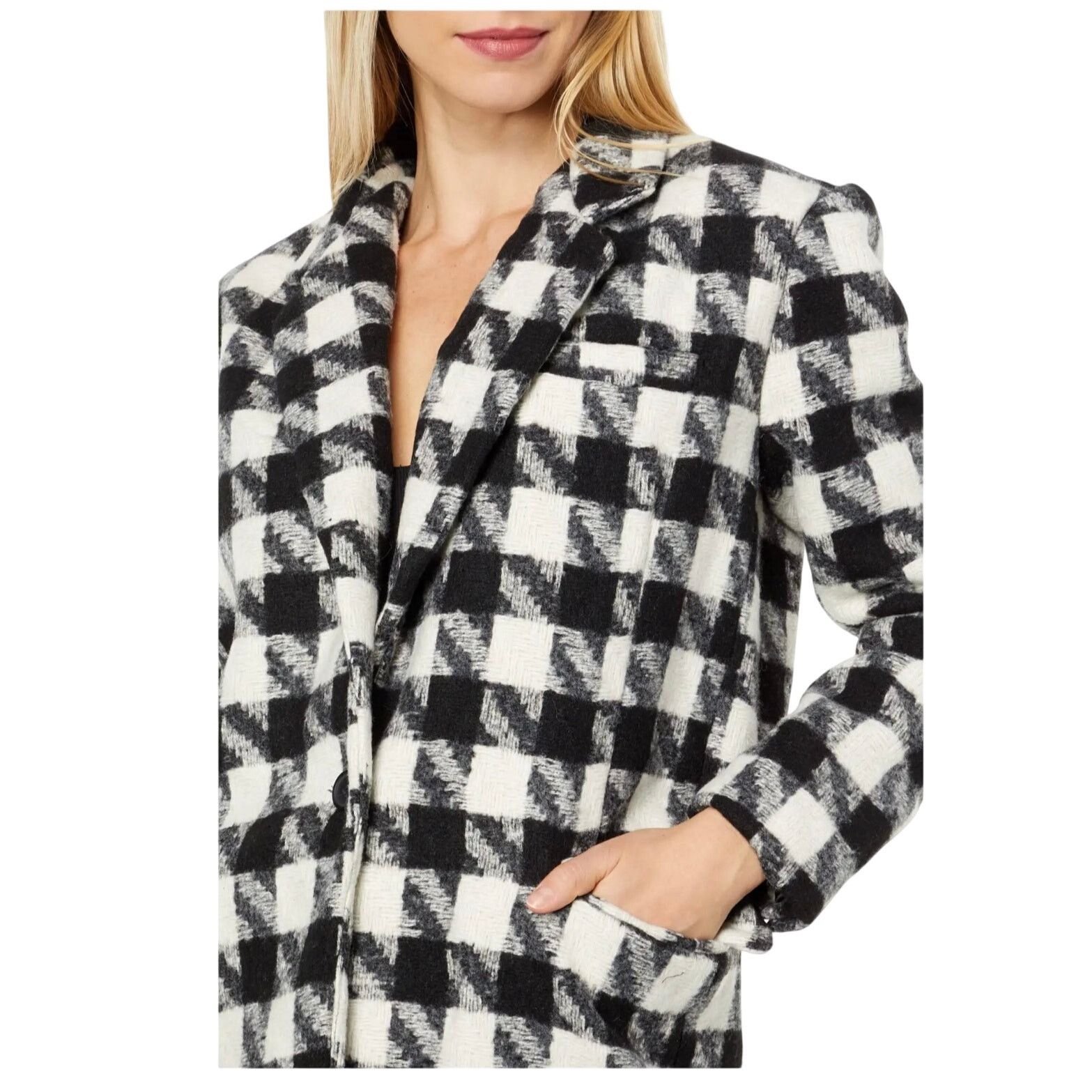 BLANKNYC $128 MSRP Blank NYC Oversized Houdstooth Blazer - Sz M - NWT Size M / US 6-8 / IT 42-44 - 3 Thumbnail