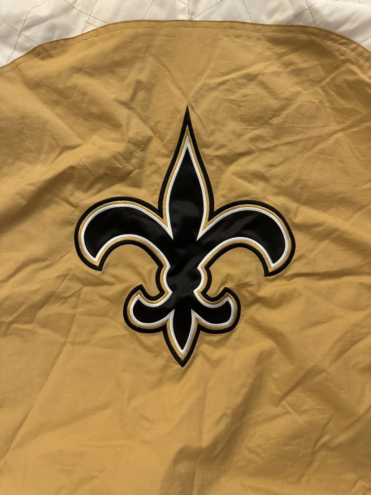 Starter New Orleans Saints Starter Hooded Half Zip Jacket TAN/BLACK 2X Size US XXL / EU 58 / 5 - 6 Thumbnail