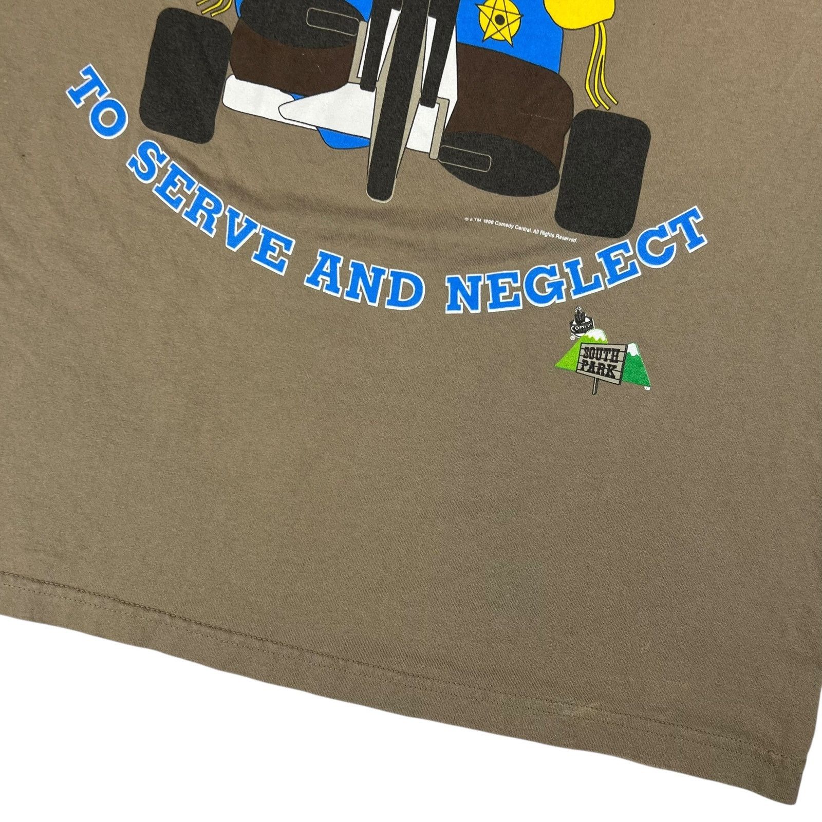 Vintage Vintage 1998 South Park To Serve and Neglect cartoon tee Size US XL / EU 56 / 4 - 3 Thumbnail