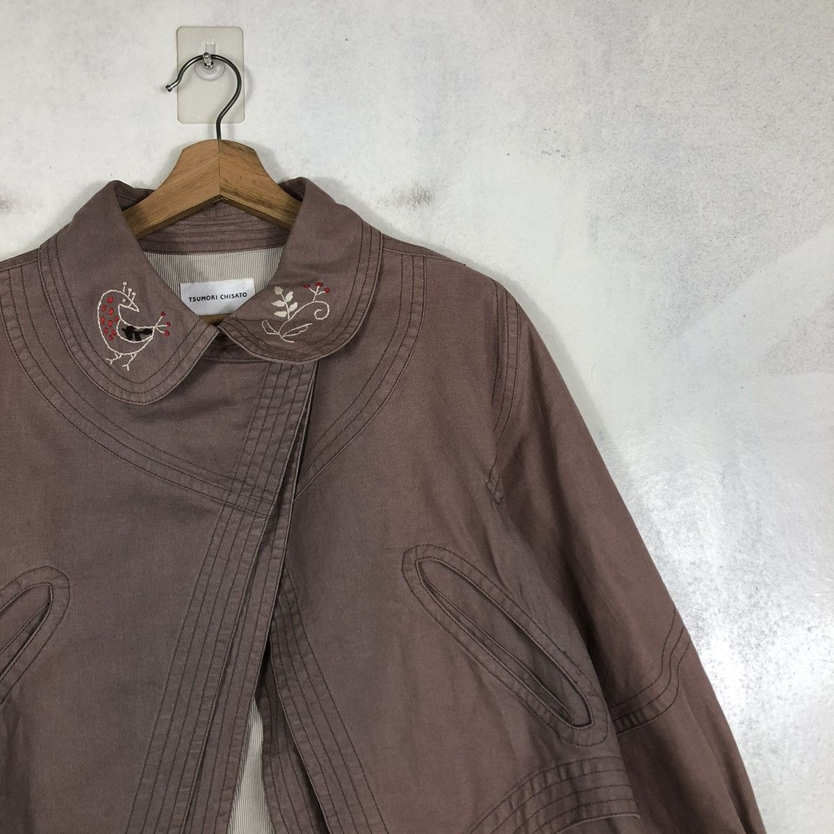 Issey Miyake 📌CROPPED BIKER JACKET DOUBLE LAYER TSUMORI CHISATO Size US M / EU 48-50 / 2 - 8 Thumbnail