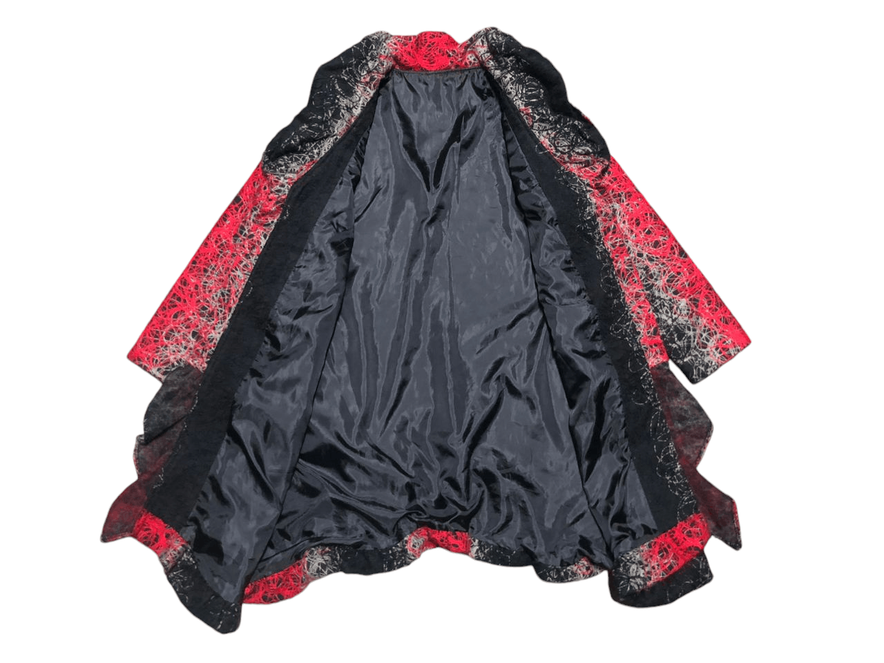 Desigual × If Six Was Nine × Japanese Brand Rare💥 Desigual Black Red Embroidered Coat Jacket Size S / US 4 / IT 40 - 12 Thumbnail