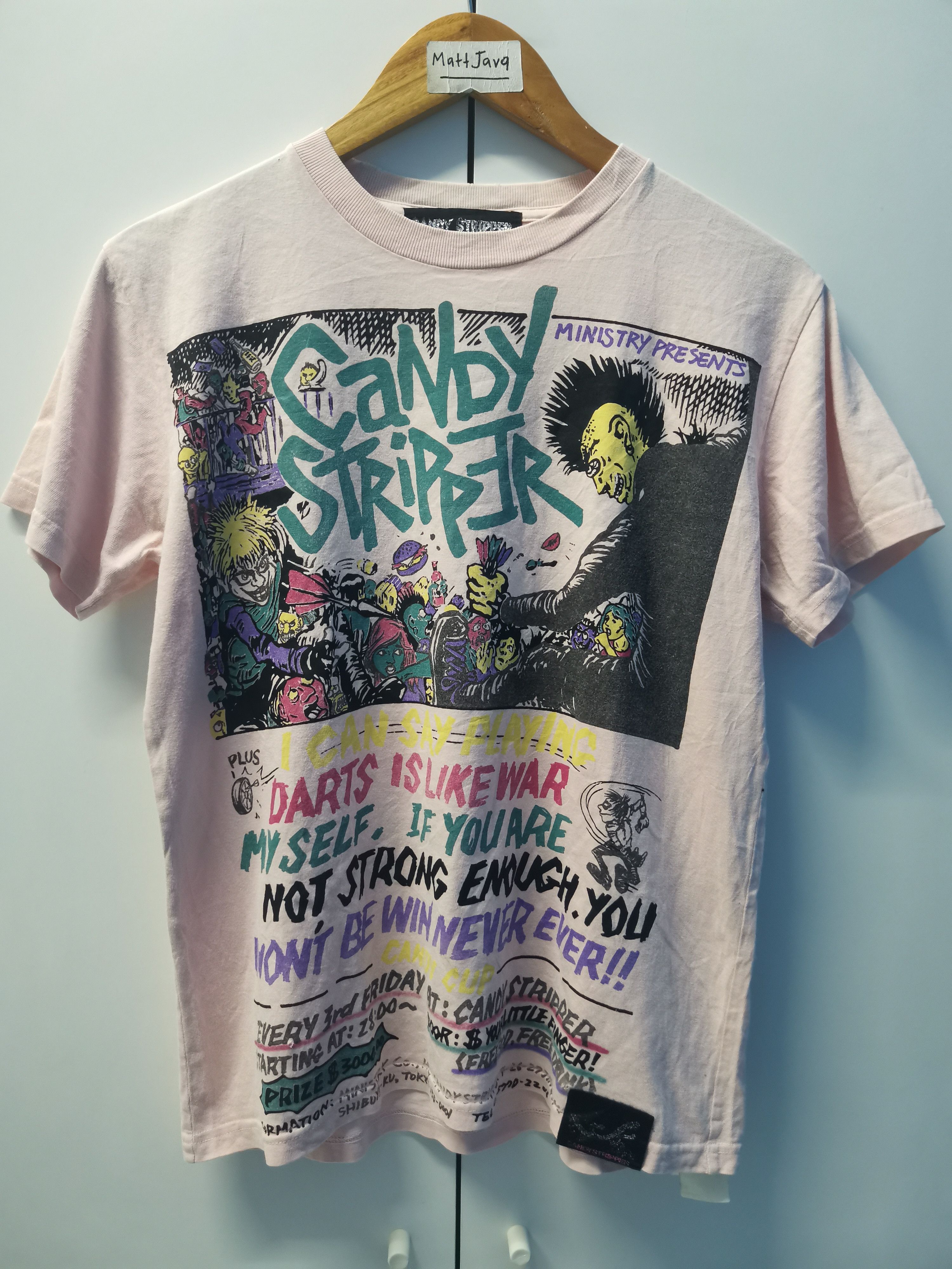 Seditionaries Vintage Candy Stripper Japan punk Tee Seditionaries Ministry Size US M / EU 48-50 / 2 - 1 Thumbnail