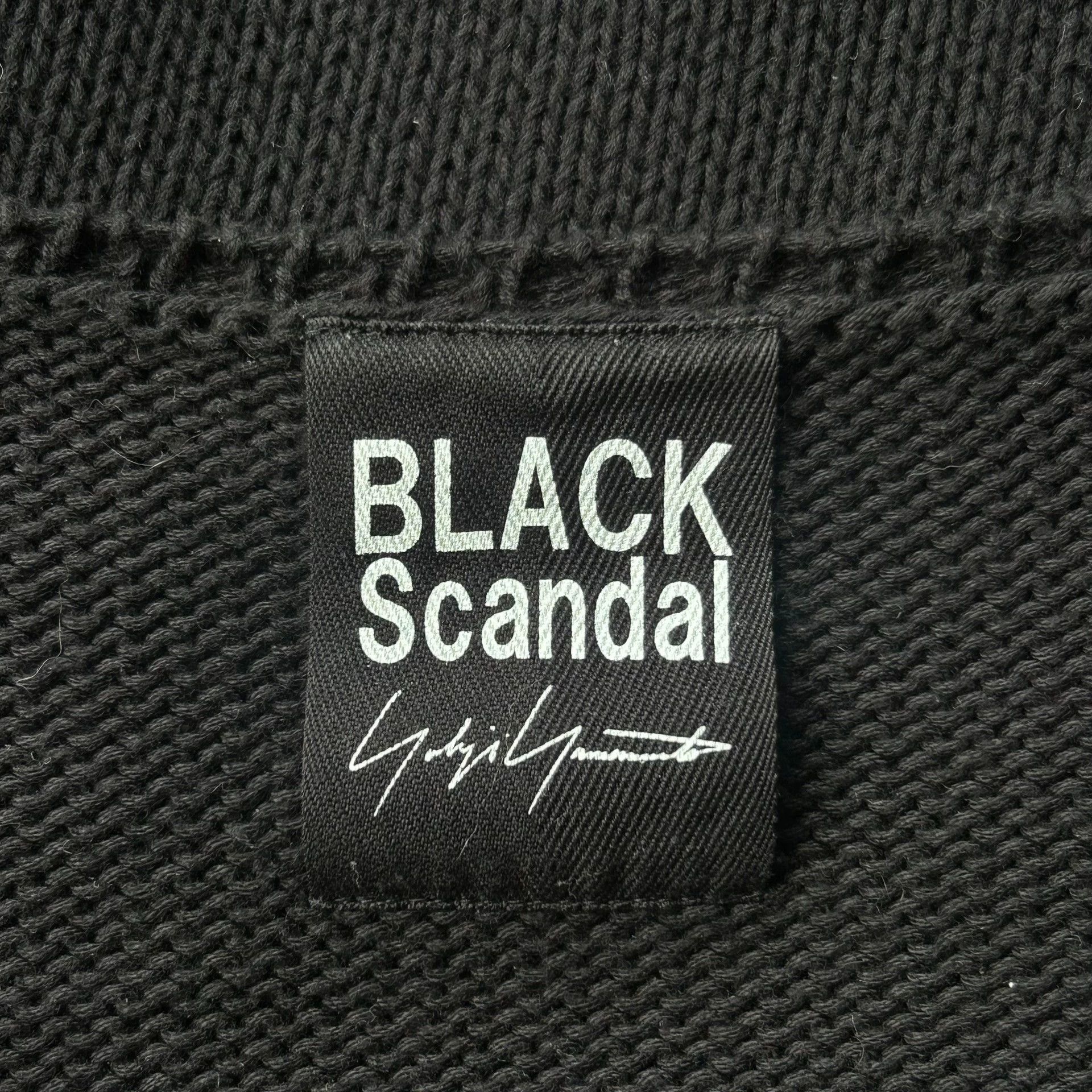 Yohji Yamamoto Yohji Yamamoto 18AW Black Scandal Web Knit Sweater Size US L / EU 52-54 / 3 - 5 Thumbnail