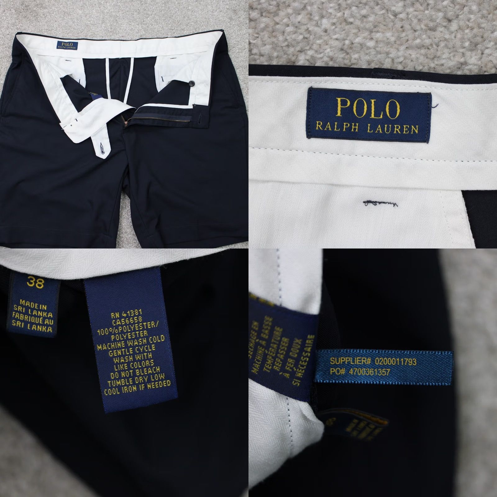 Polo Ralph Lauren Polo Ralph Lauren Shorts Mens 38 Blue Flat Front 9" Inseam 100% Polyester Chino Modern Classic Size US M / EU 48-50 / 2 - 8 Thumbnail