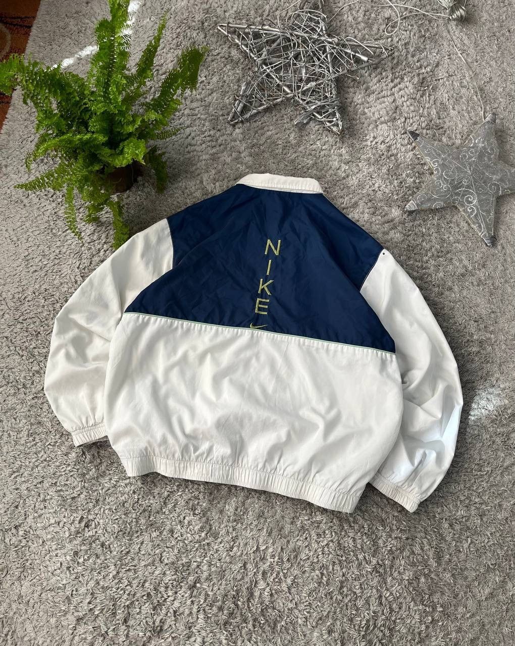 Nike × Vintage 00s Nike Light Jacket Streetwear Vintage Big Logo Swoosh Size US S / EU 44-46 / 1 - 1 Thumbnail