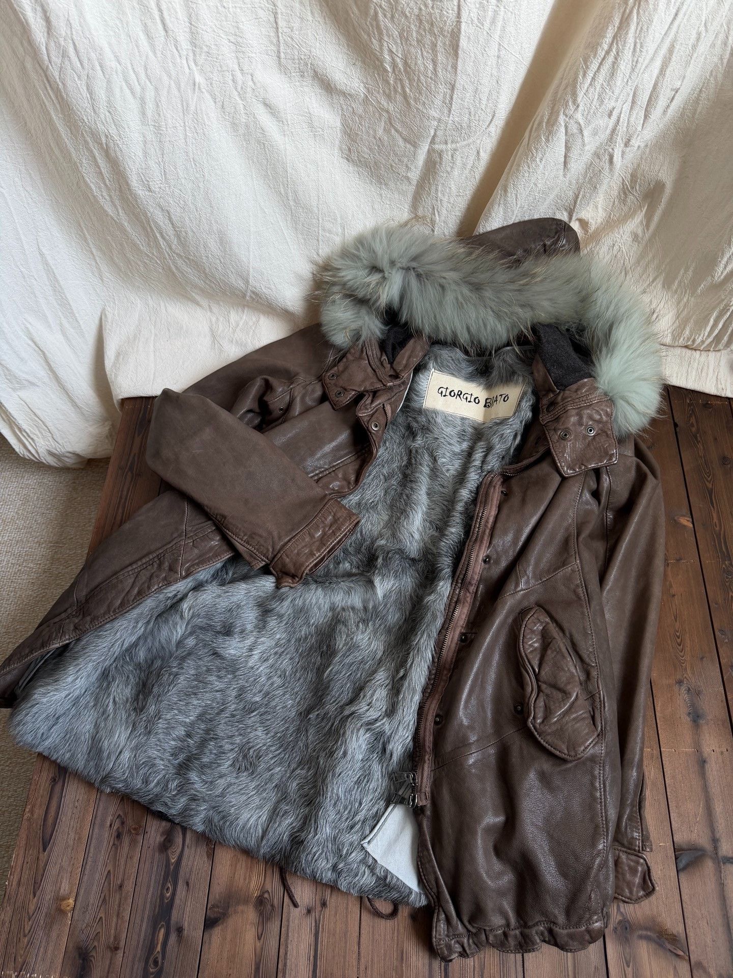Giorgio Brato Giorgio Brato Distressed Leather Jacket Size M / US 6-8 / IT 42-44 - 1 Thumbnail