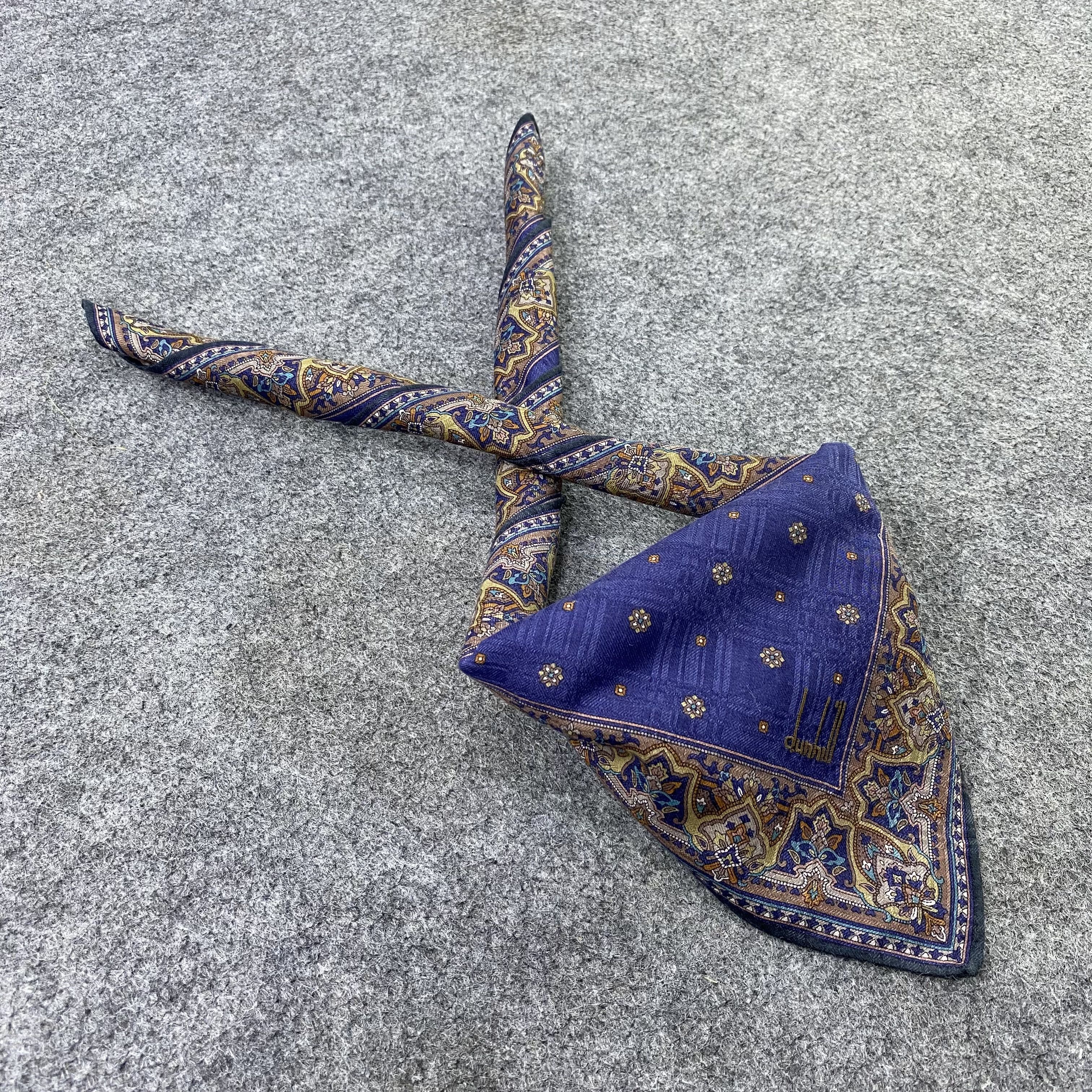 Alfred Dunhill Dunhill Handkerchief Neckerchief Bandana-B1653 Size ONE SIZE - 1 Thumbnail