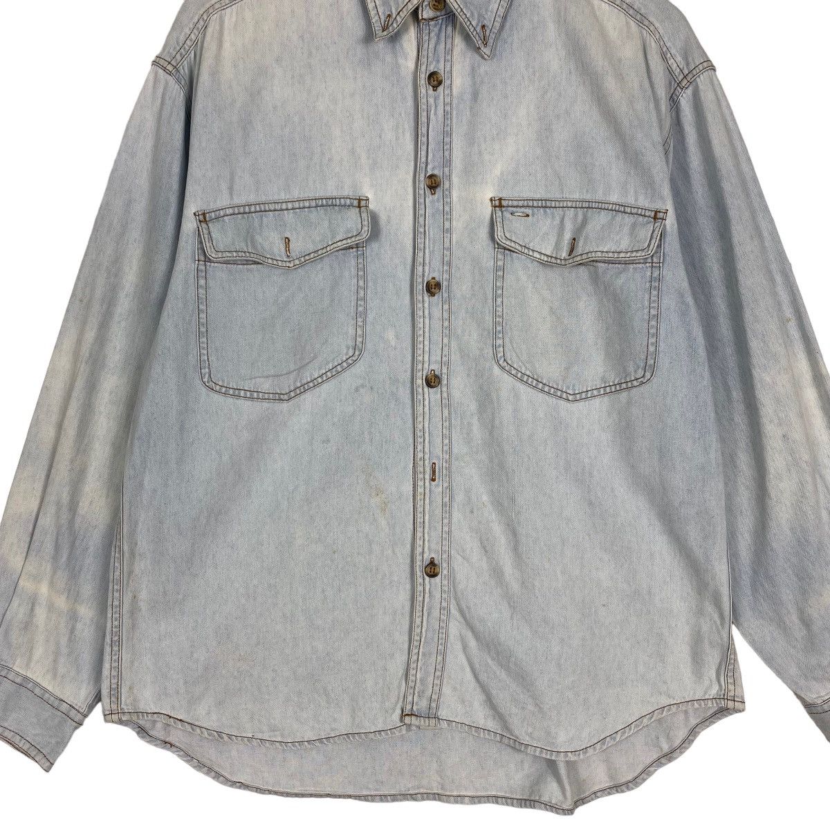 Japanese Brand Durghscott Denim Shirt Size US M / EU 48-50 / 2 - 4 Thumbnail