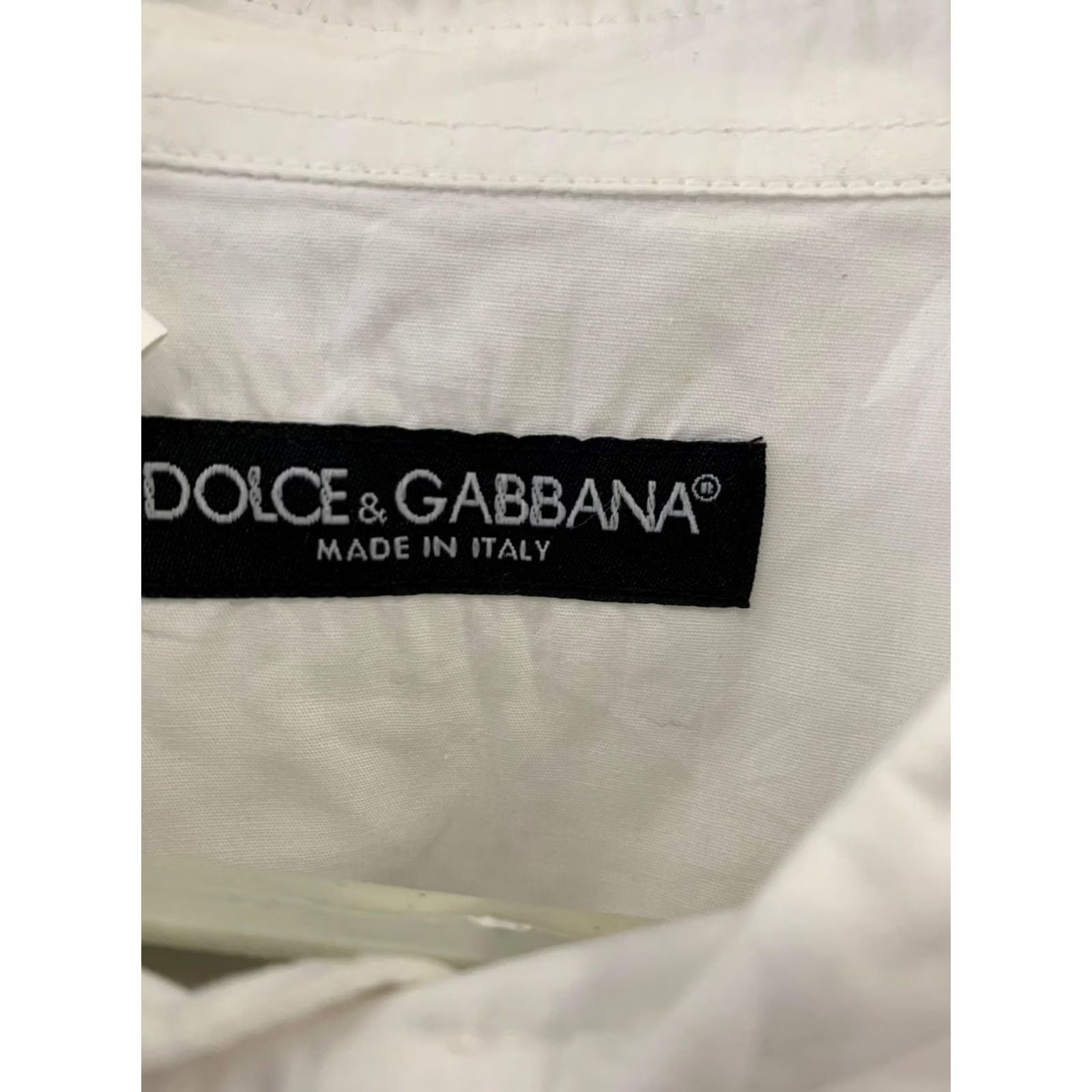 Dolce & Gabbana Dolce&Gabbana White Military Safari Shirt XL Mens Long Sleeve Button-Up Italy Made Size US XL / EU 56 / 4 - 3 Thumbnail