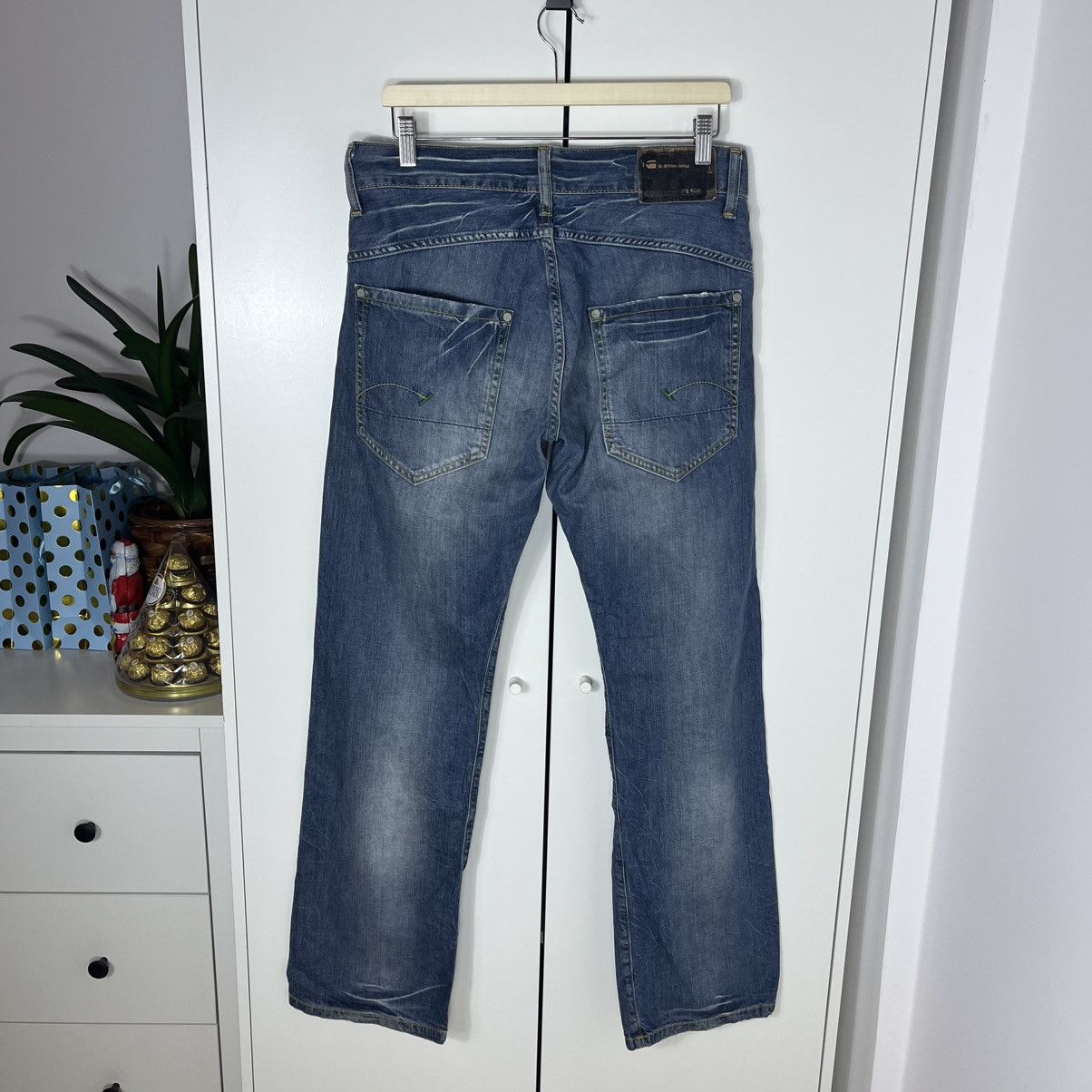 G-Star G-Star Raw S.C. Ruger Denim Washed Blue Jeans Streetwear Y2K Size US 32 / EU 48 - 9 Thumbnail