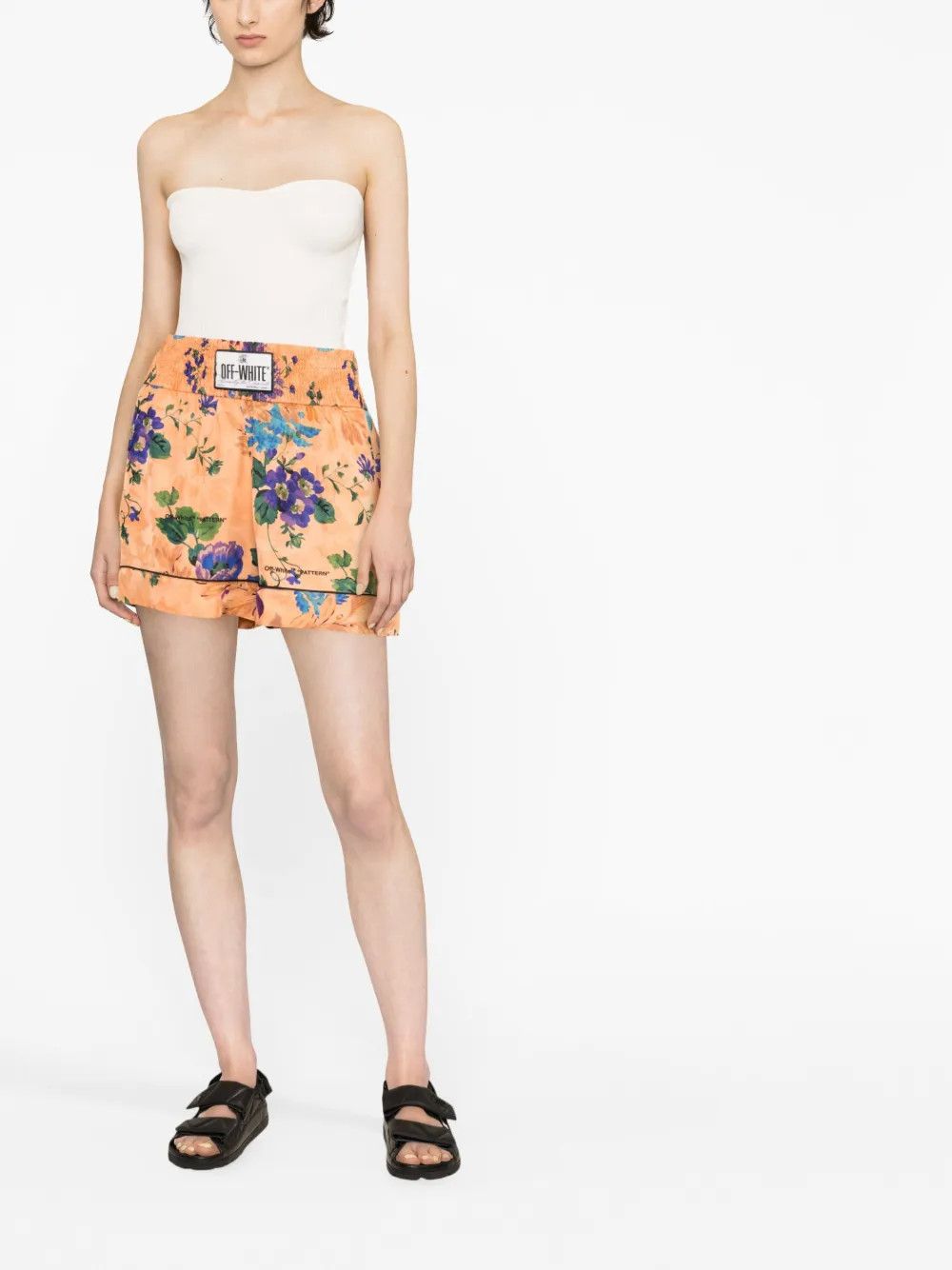 Off-White o1y1225 Logo Short in Multicolor Size 26" / US 2 / IT 38 - 4 Thumbnail