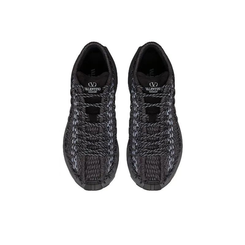 Valentino o1y0525 Low-Top Sneakers in Black/Lead Size US 9 / EU 42 - 4 Thumbnail