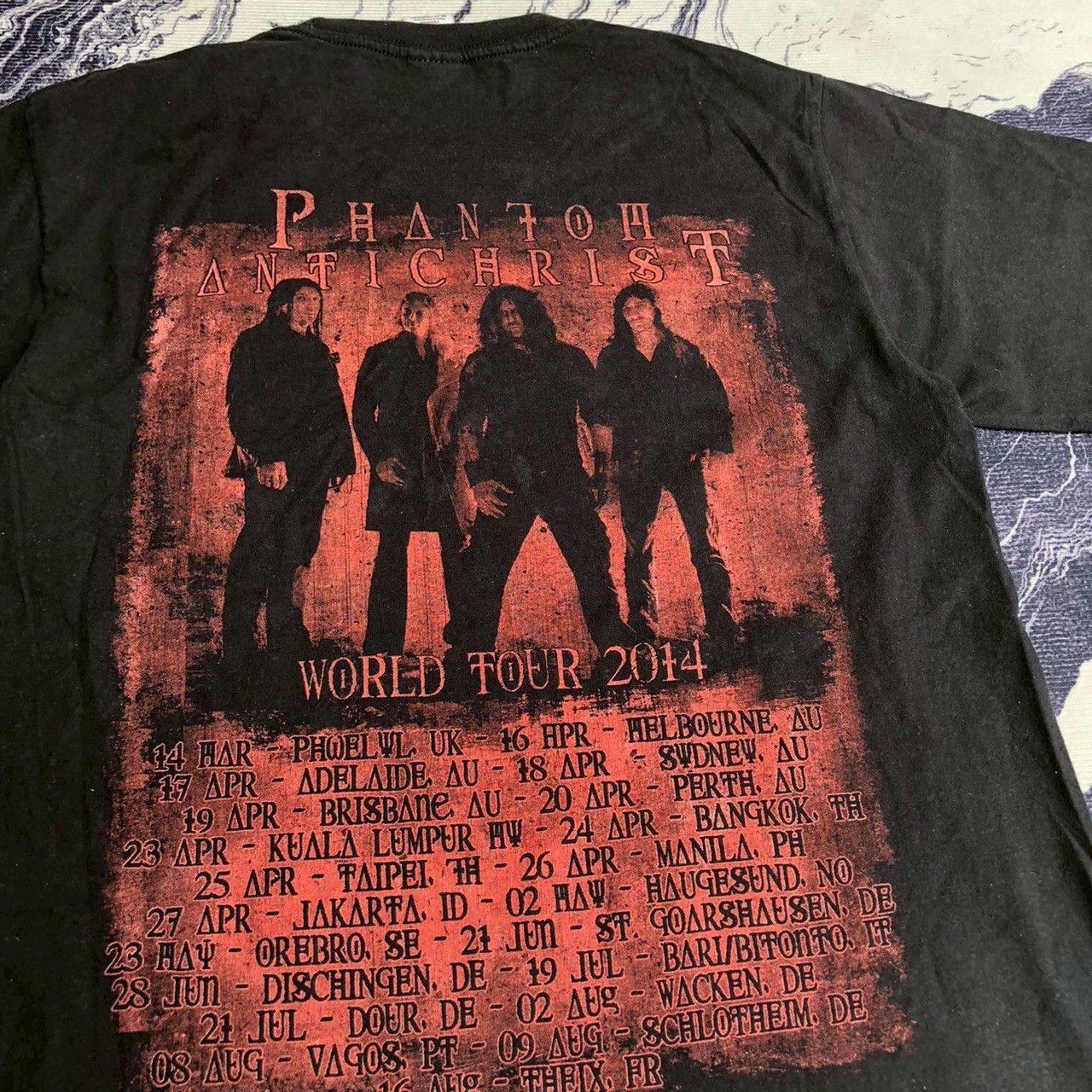 Band Tees Vintage Kreator Phantom Antichrist World Tour 2014 Tee Size US M / EU 48-50 / 2 - 3 Thumbnail