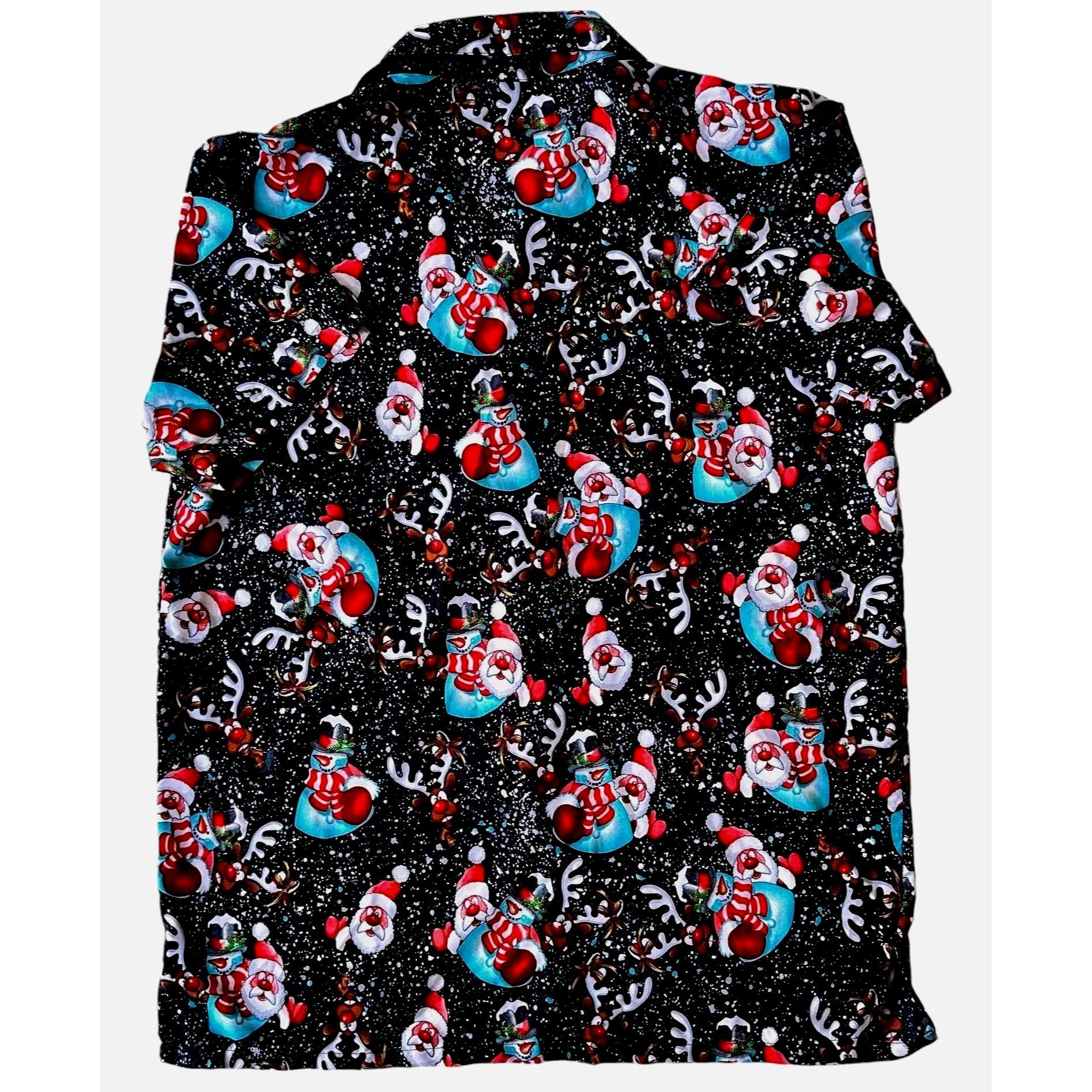 Vintage VTG King Kameha Santa Hawaiian Shirt Large Navy Size US L / EU 52-54 / 3 - 10 Thumbnail